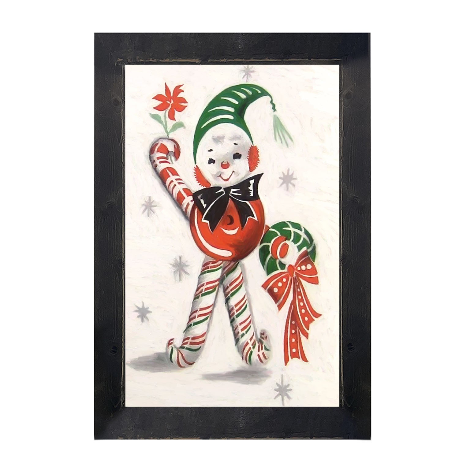 Candy Cane Kid - Framed art