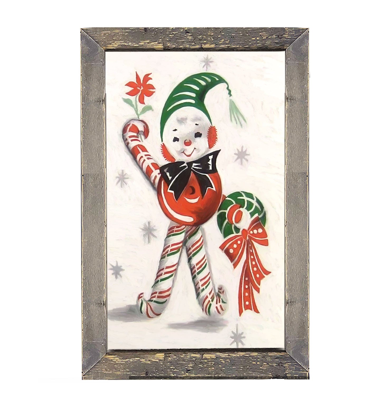 Candy Cane Kid - Framed art