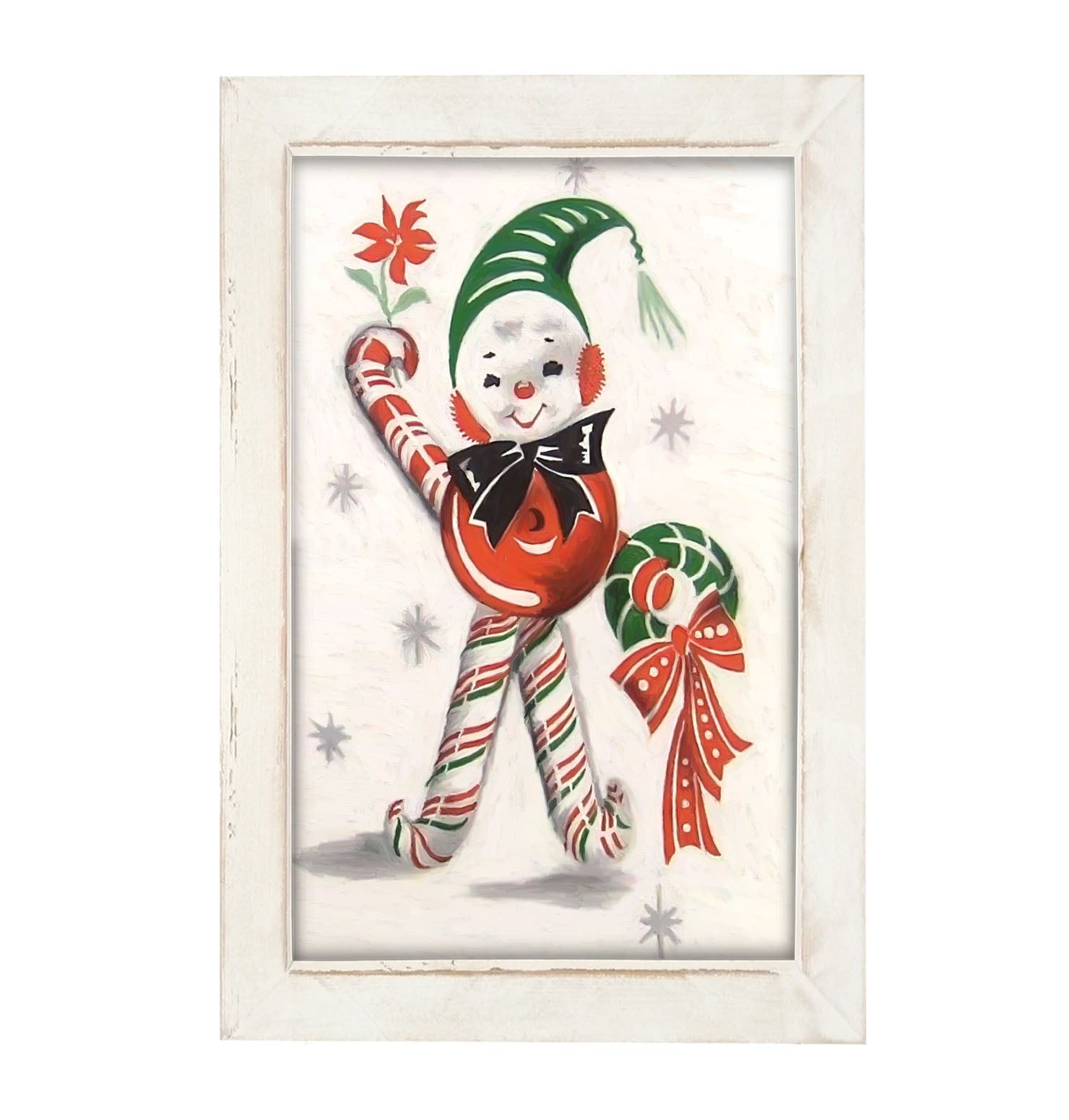 Candy Cane Kid - Framed art
