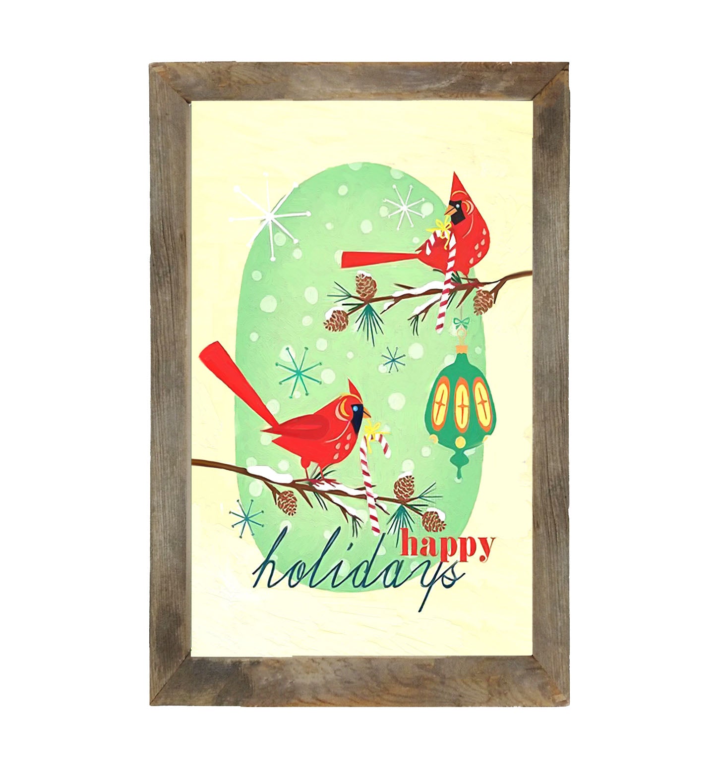Vintage Christmas Cardinal - Framed art