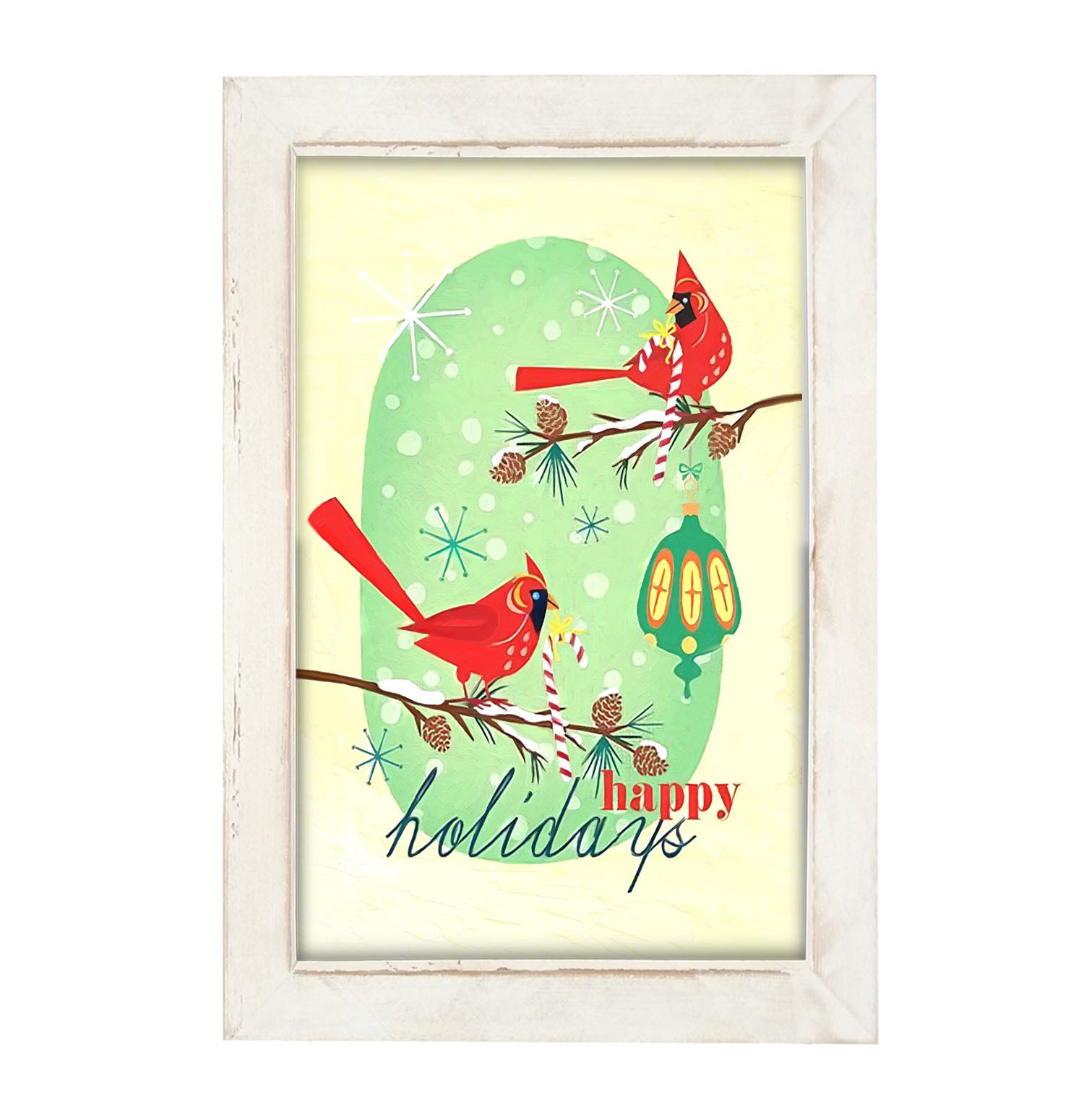 Vintage Christmas Cardinal - Framed art