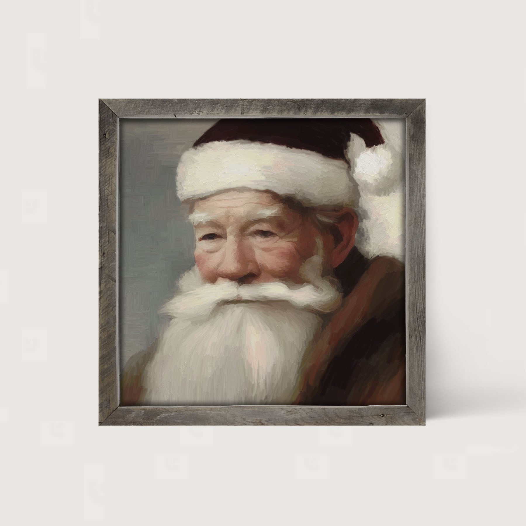 Old Santa - Framed art