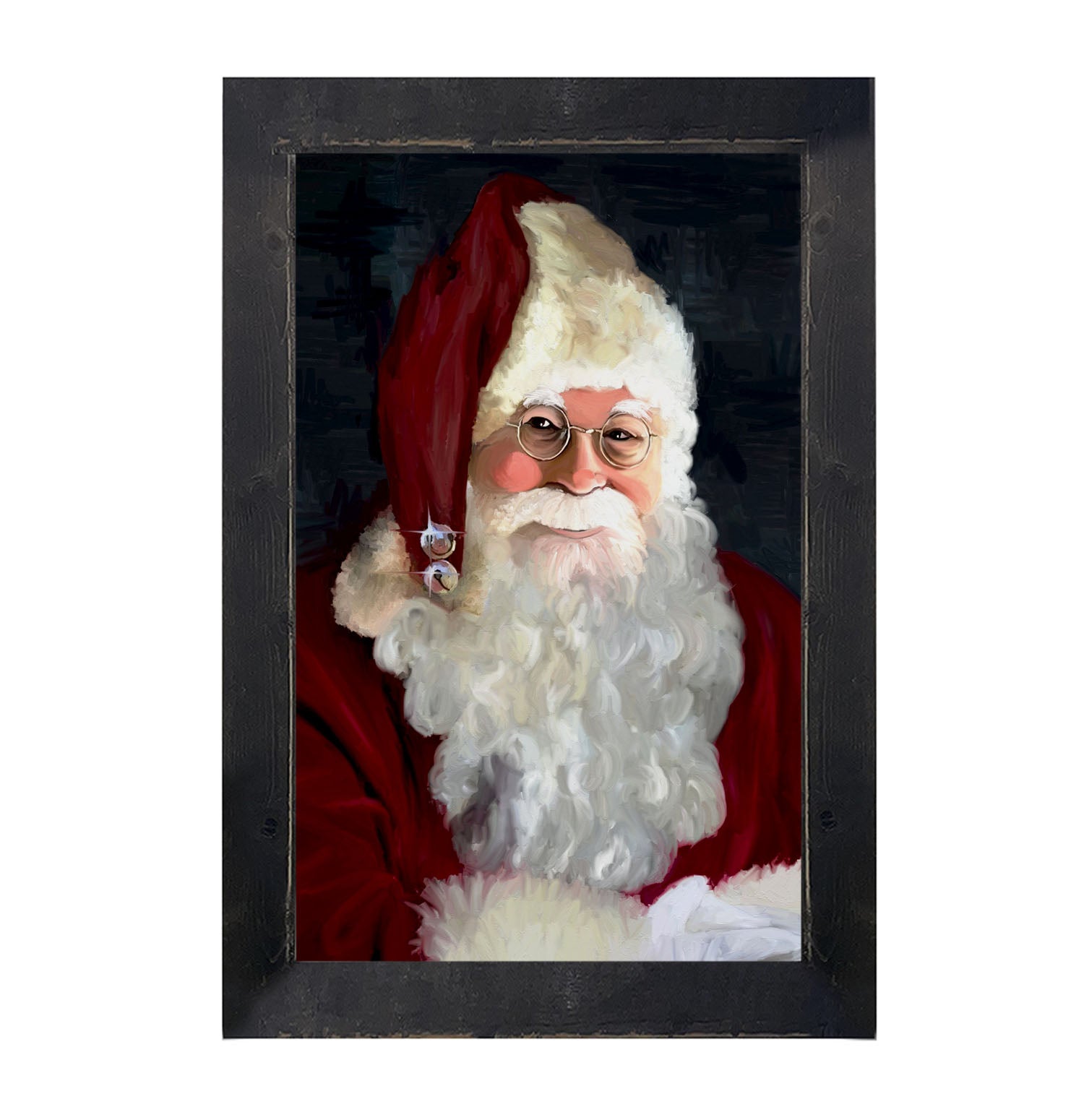 Santa with jingle bells - Framed art