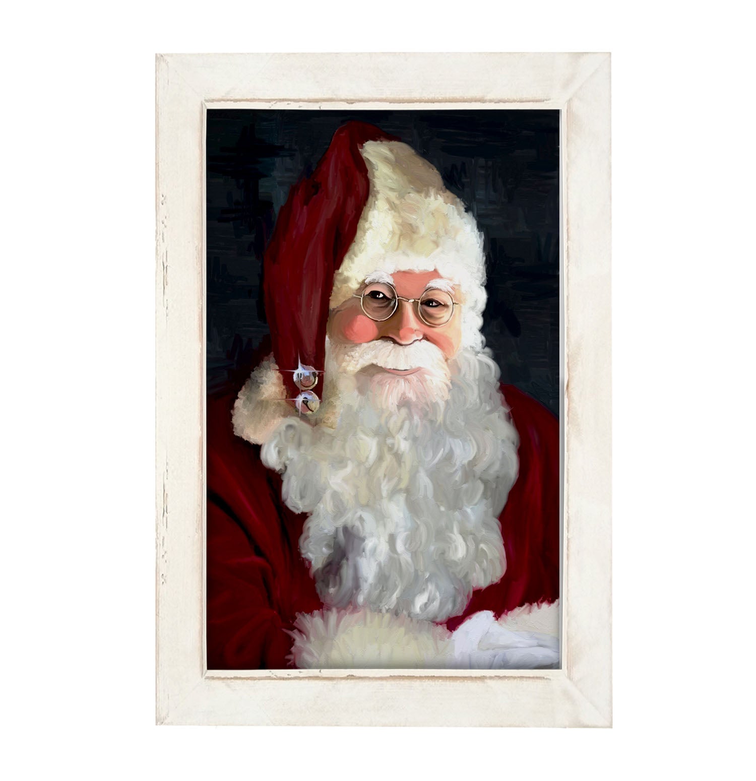 Santa with jingle bells - Framed art