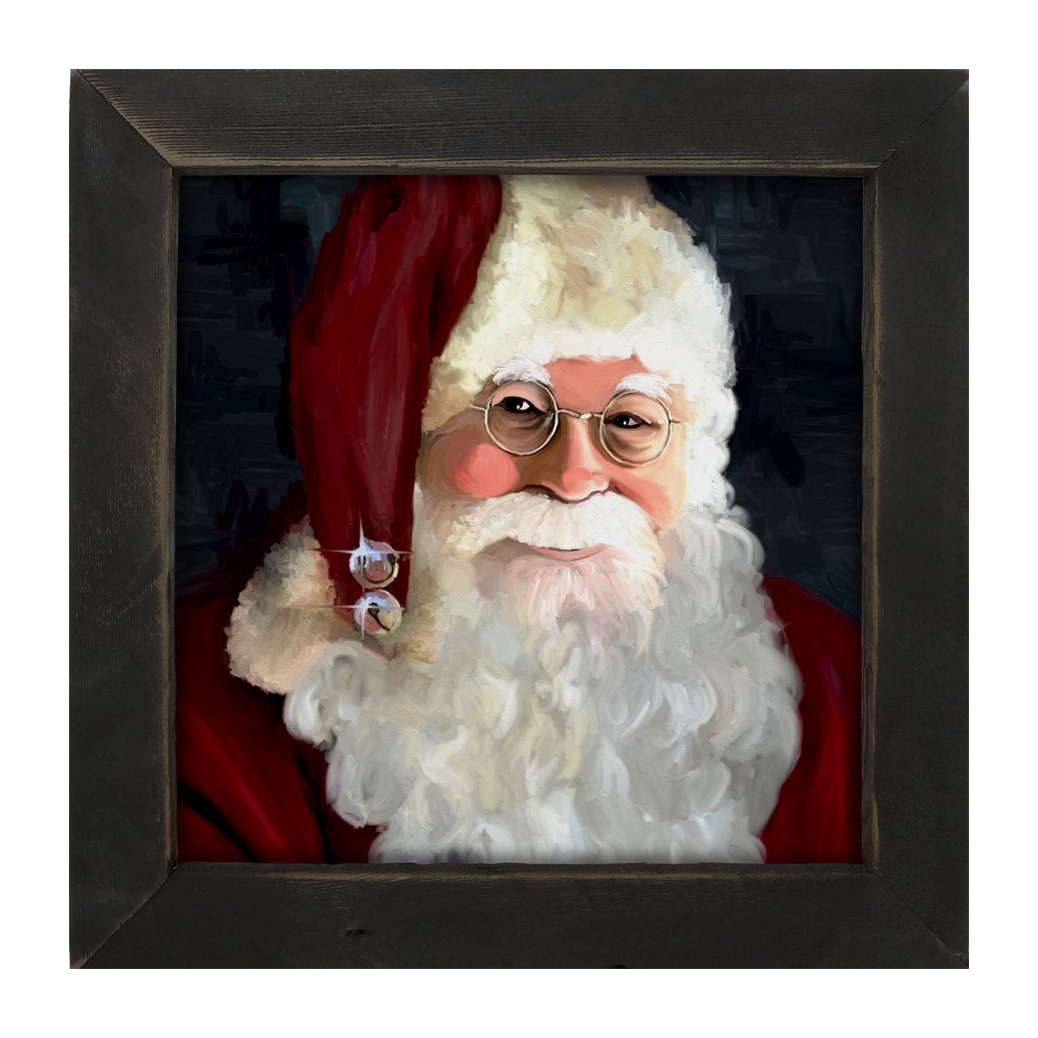 Santa with jingle bells - Framed art