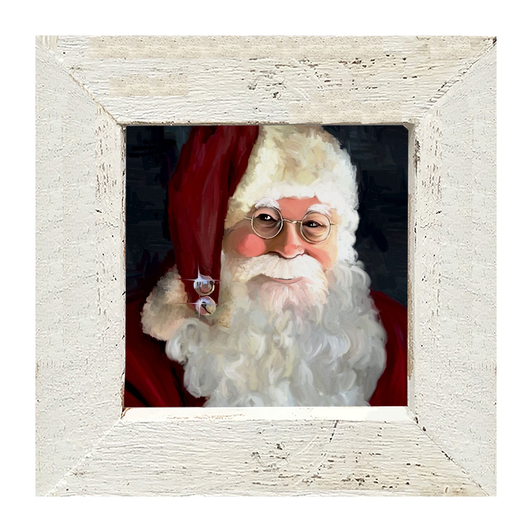 Santa with jingle bells - Framed art