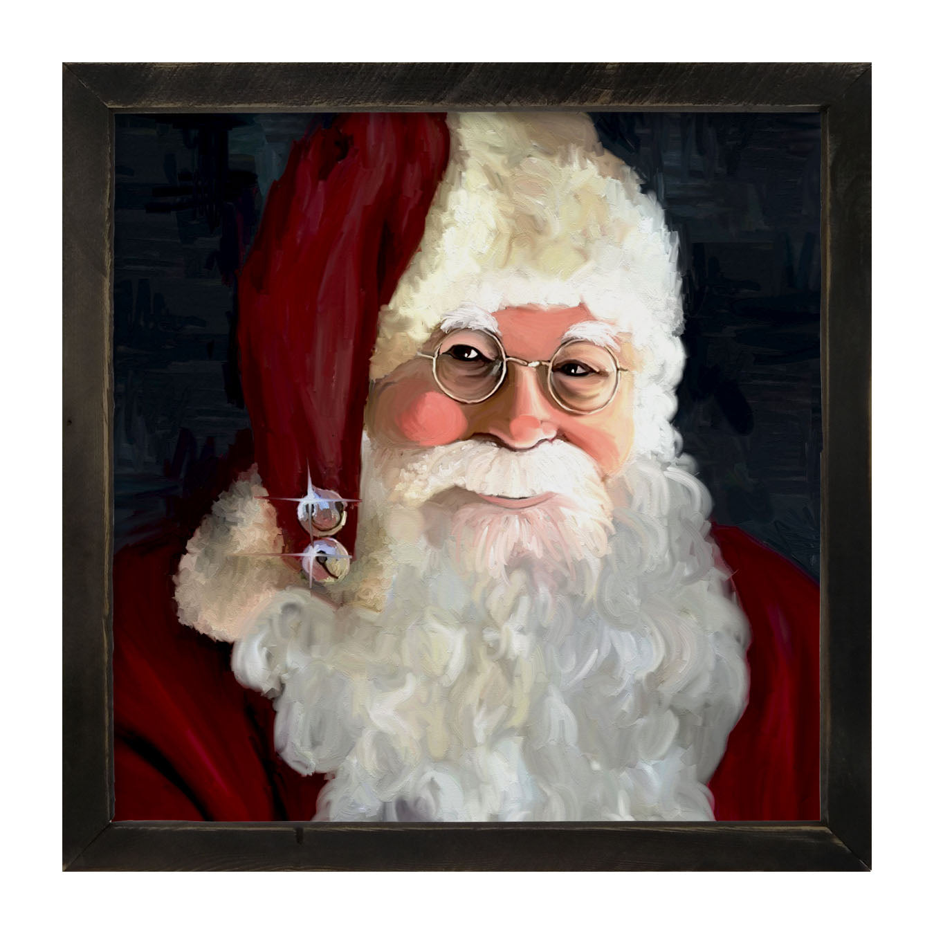Santa with jingle bells - Framed art