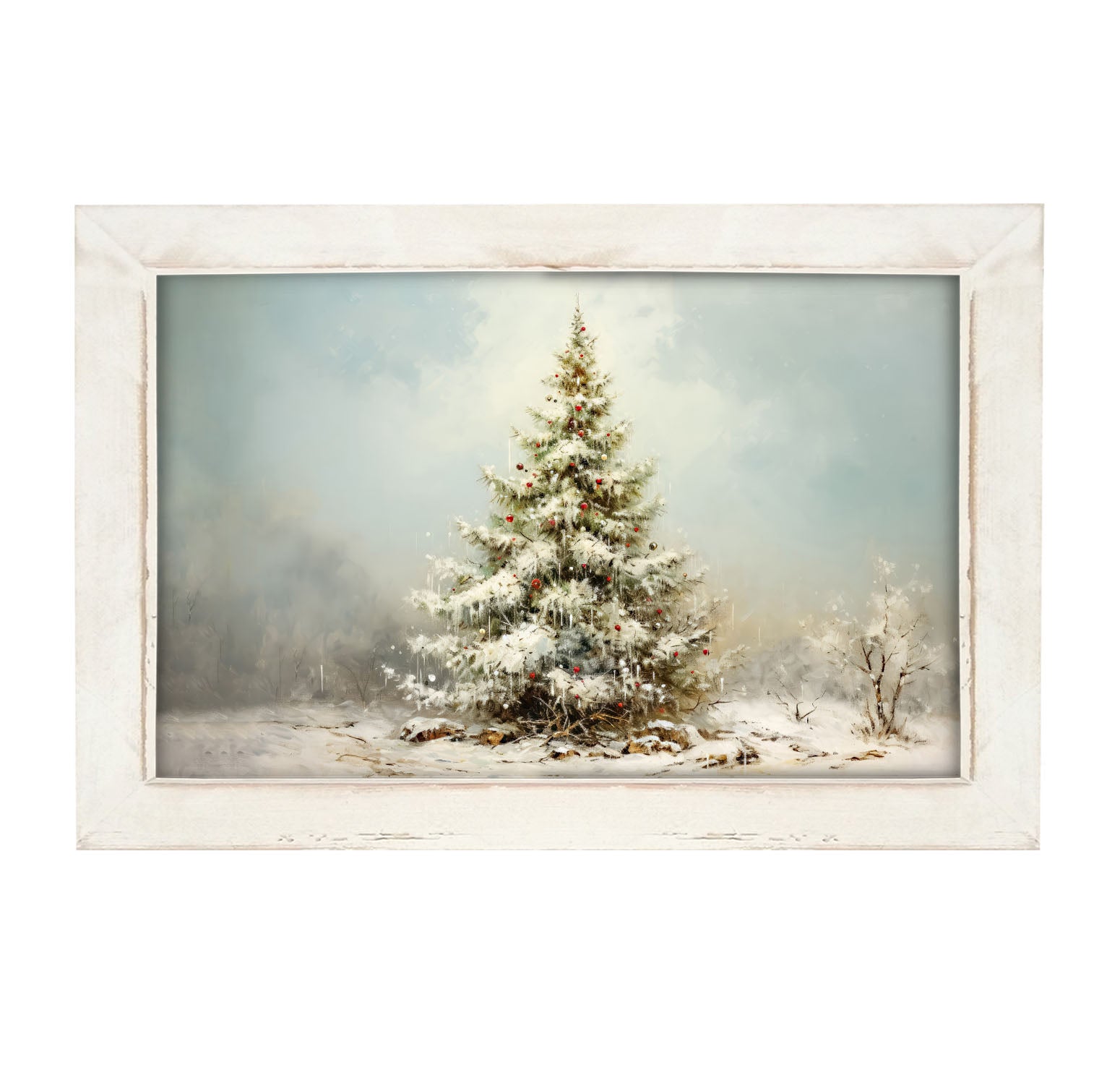 Snowy Christmas tree