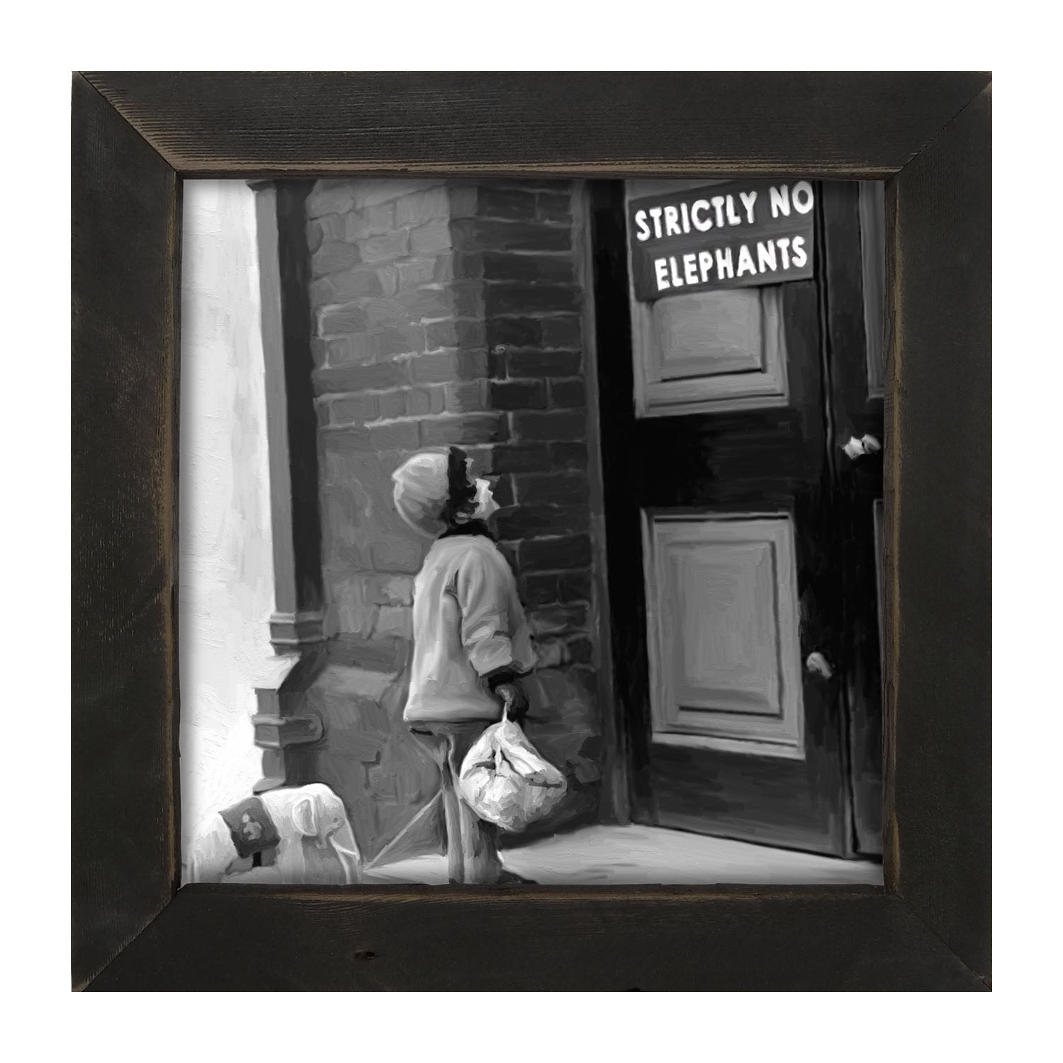 No Elephants - Framed art