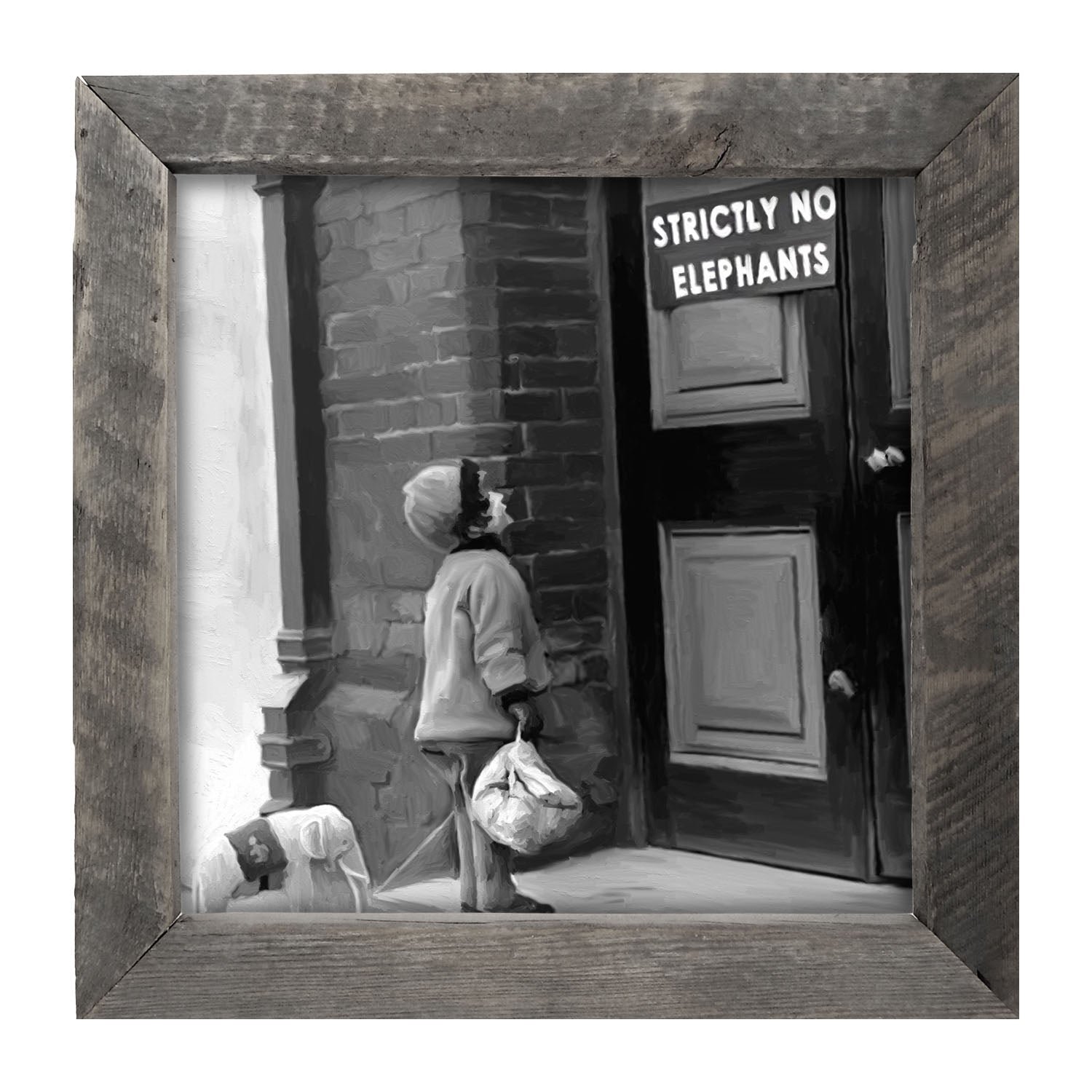 No Elephants - Framed art