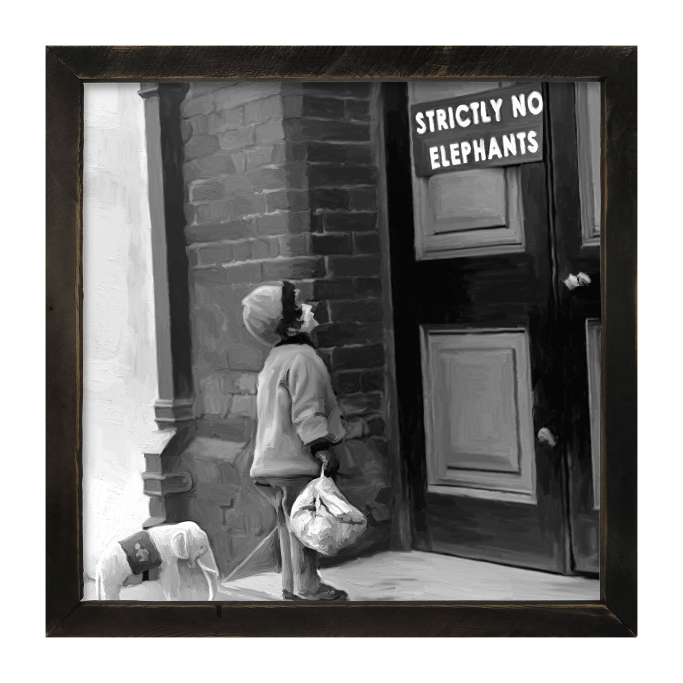 No Elephants - Framed art