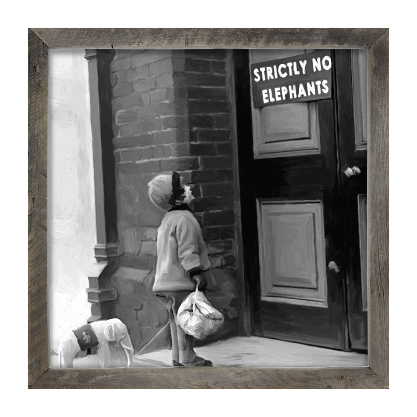 No Elephants - Framed art