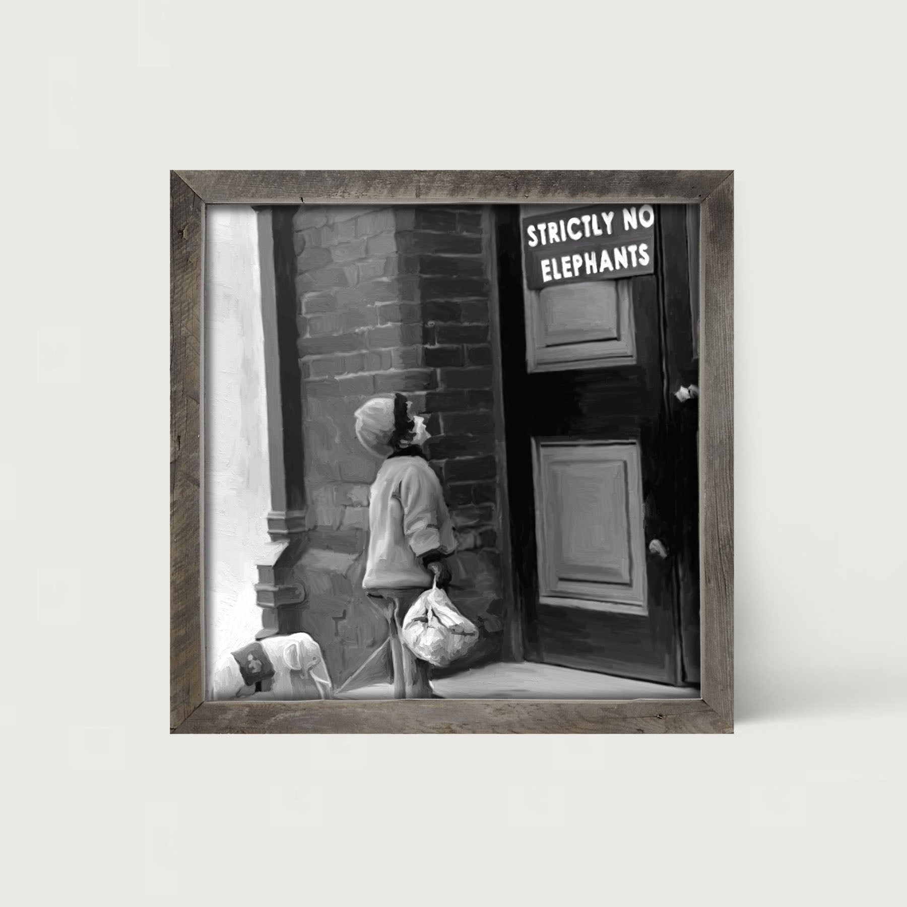No Elephants - Framed art
