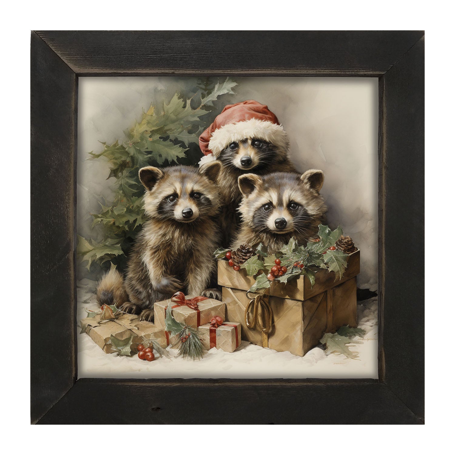 Christmas Raccoons