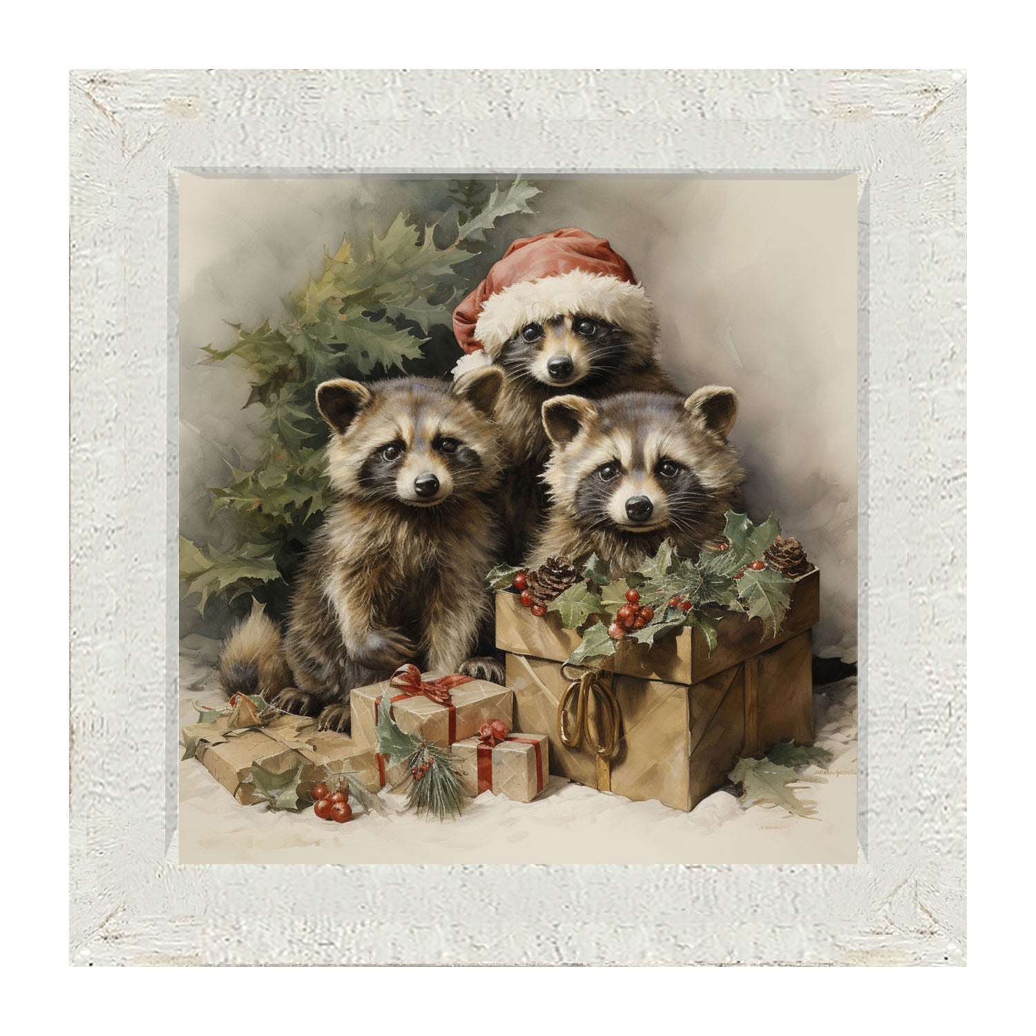 Christmas Raccoons
