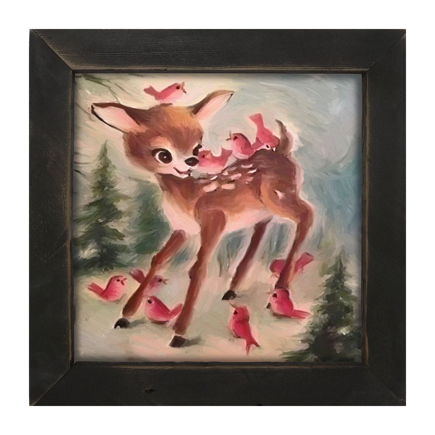 Baby Reindeer - Framed art