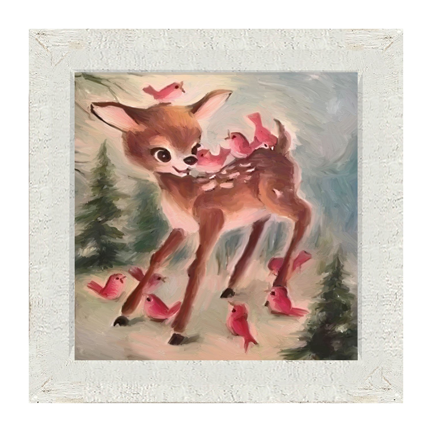 Baby Reindeer - Framed art