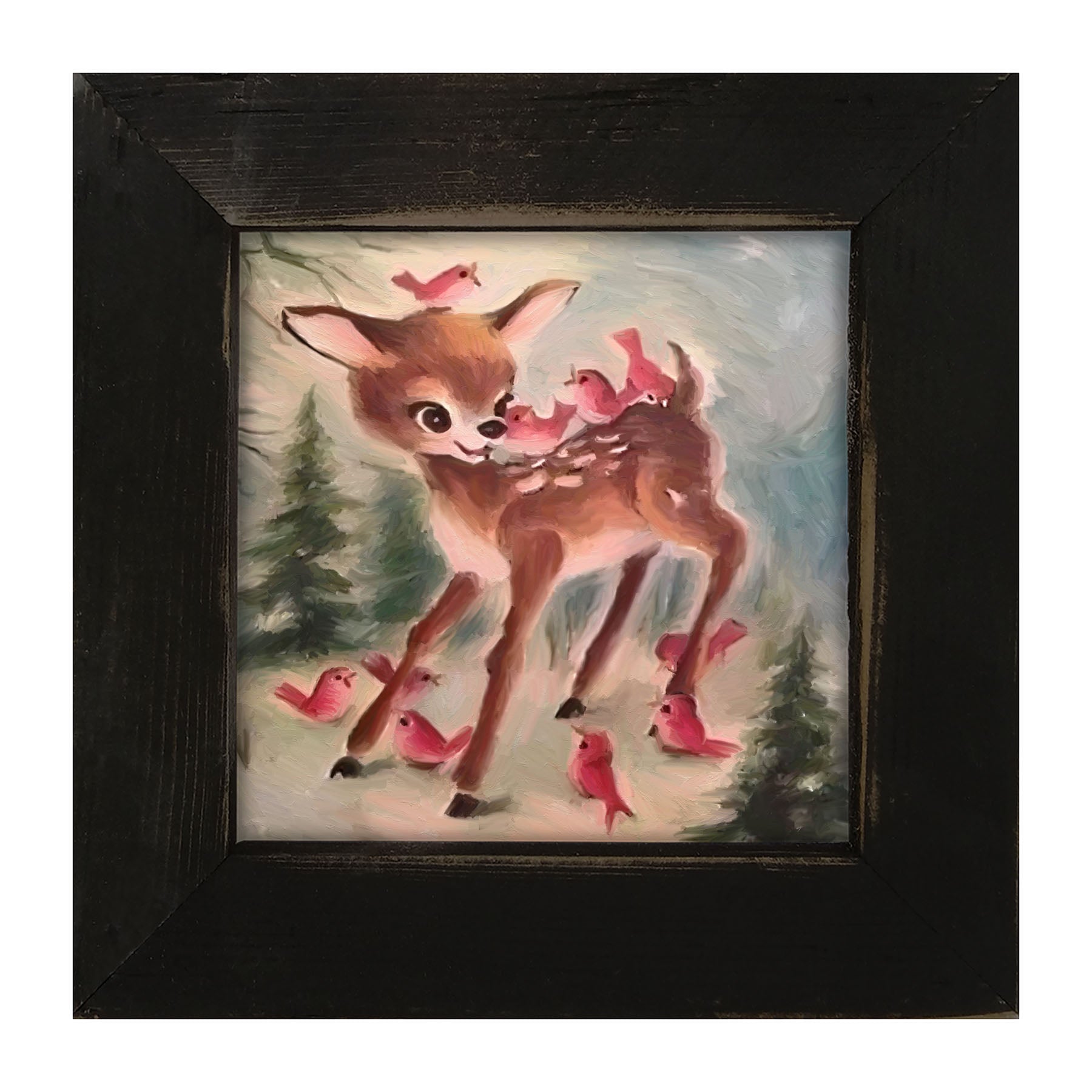 Baby Reindeer - Framed art