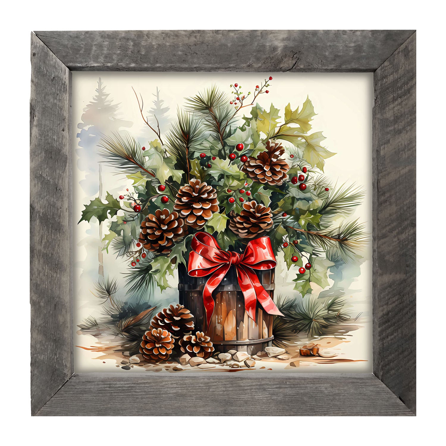 Box of pine - Framed art