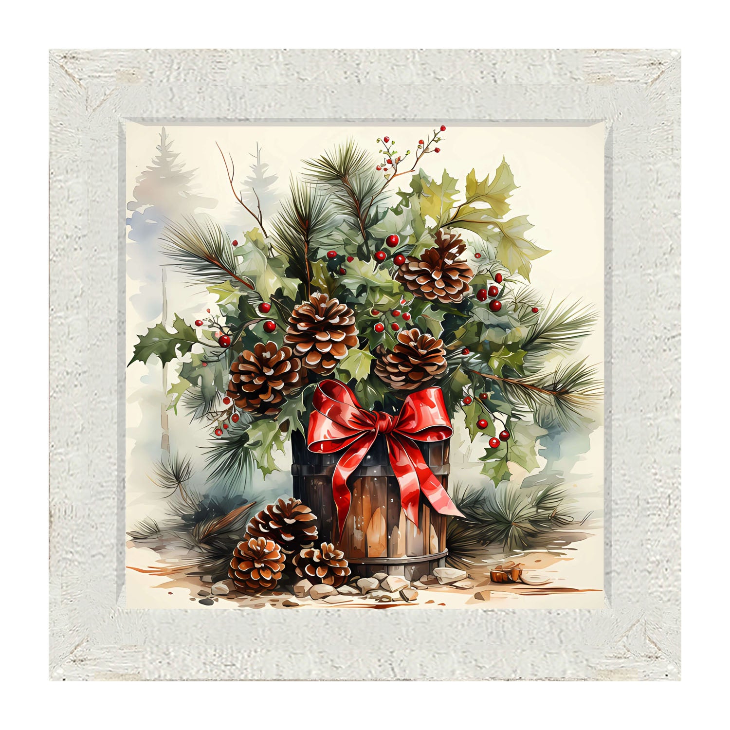 Box of pine - Framed art