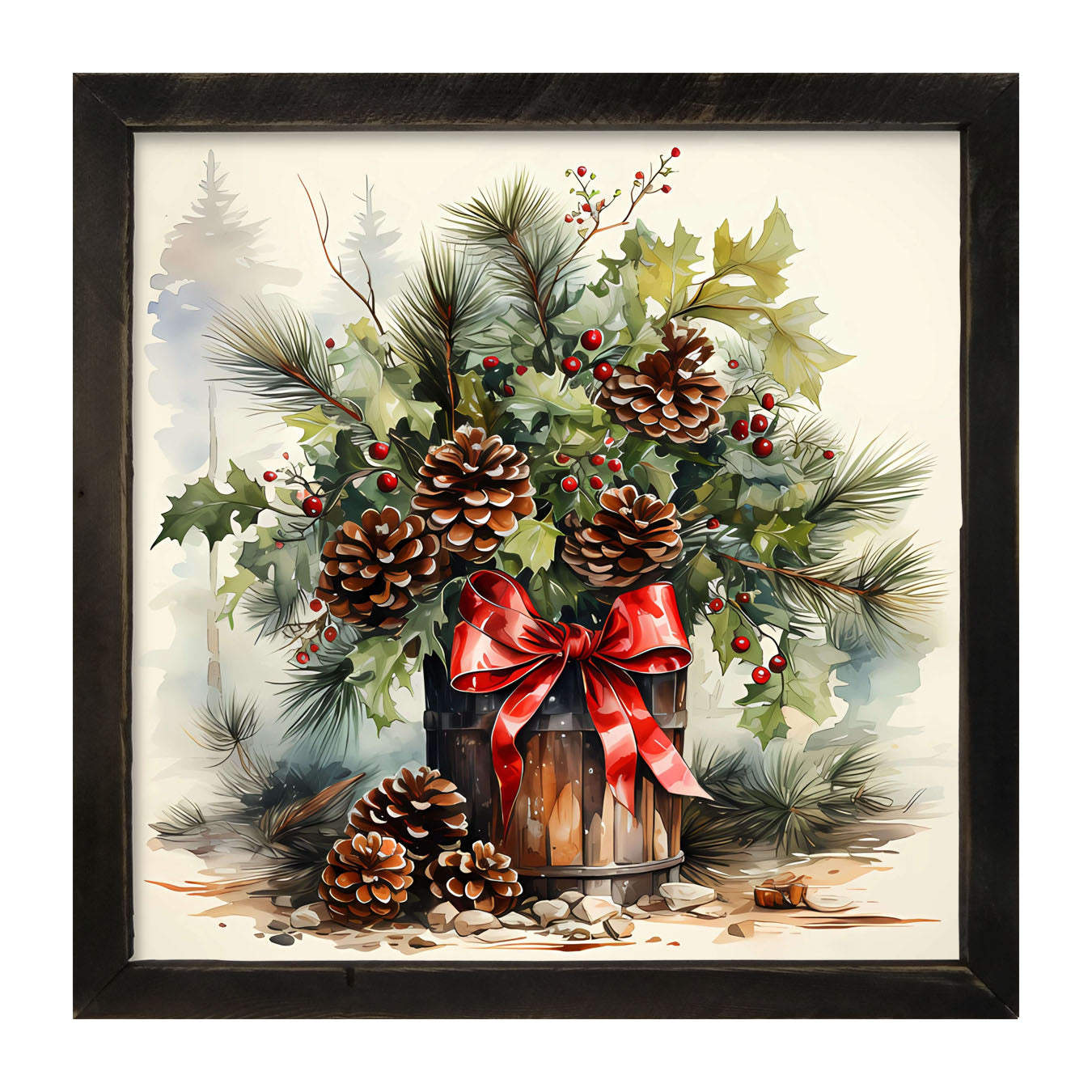 Box of pine - Framed art