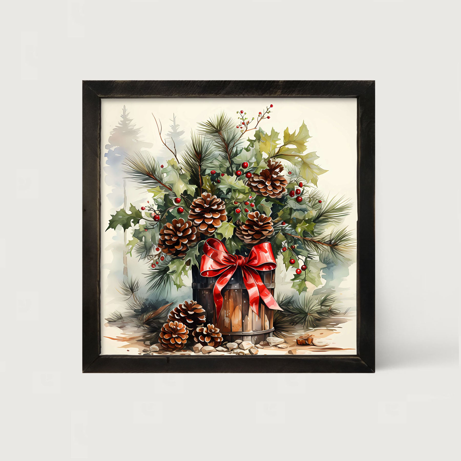 Box of pine - Framed art