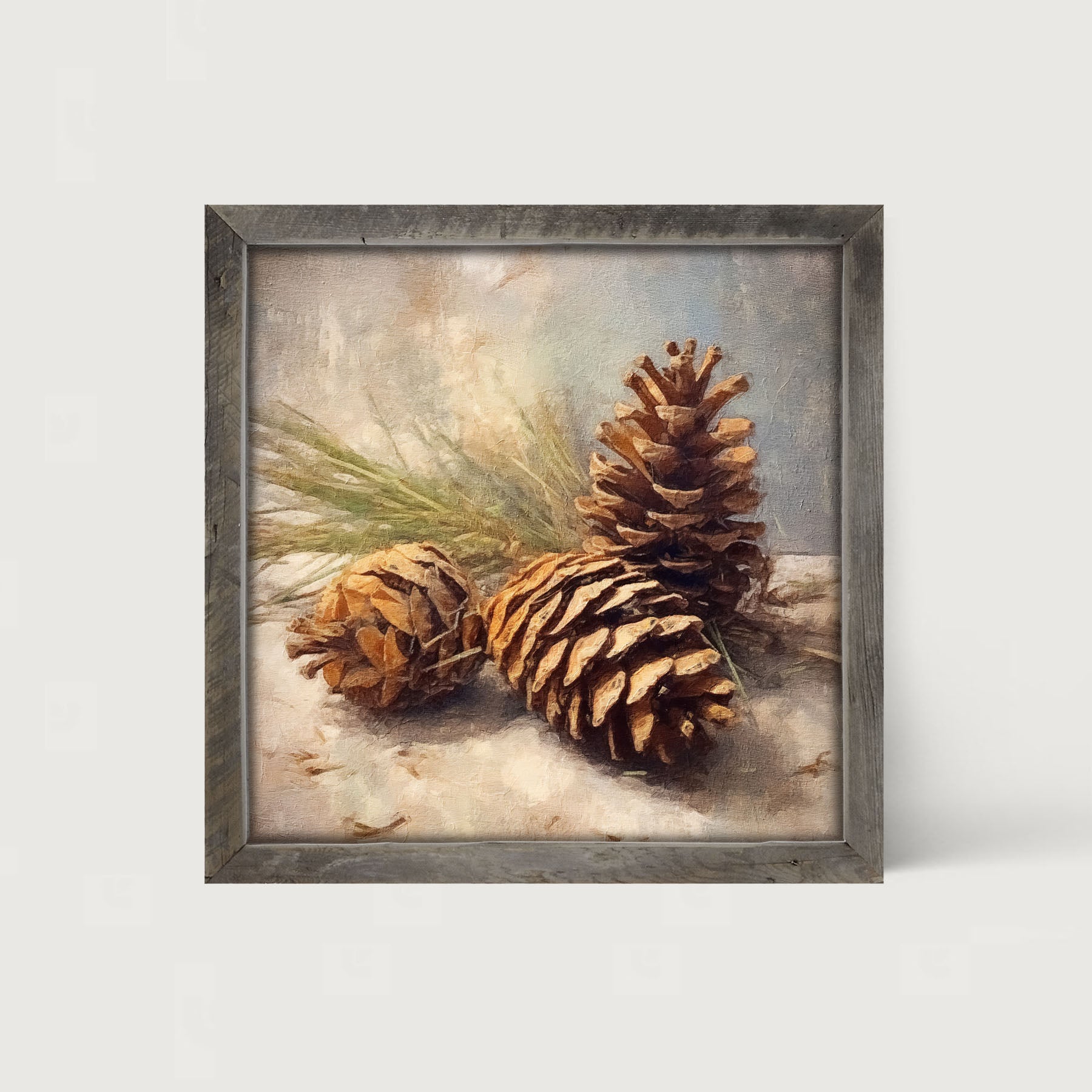 Pine cone closeup - Framed art