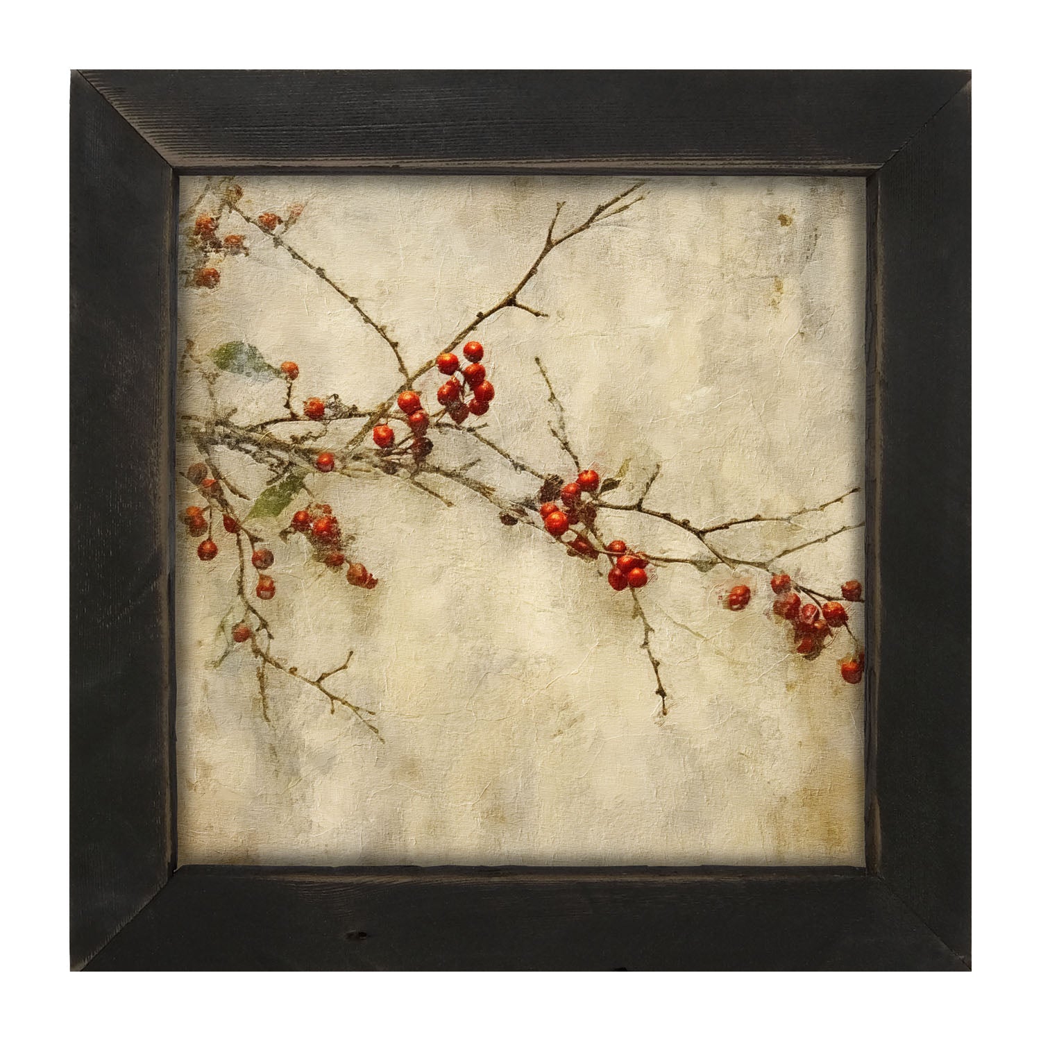 Holly Berry Branch - Framed art