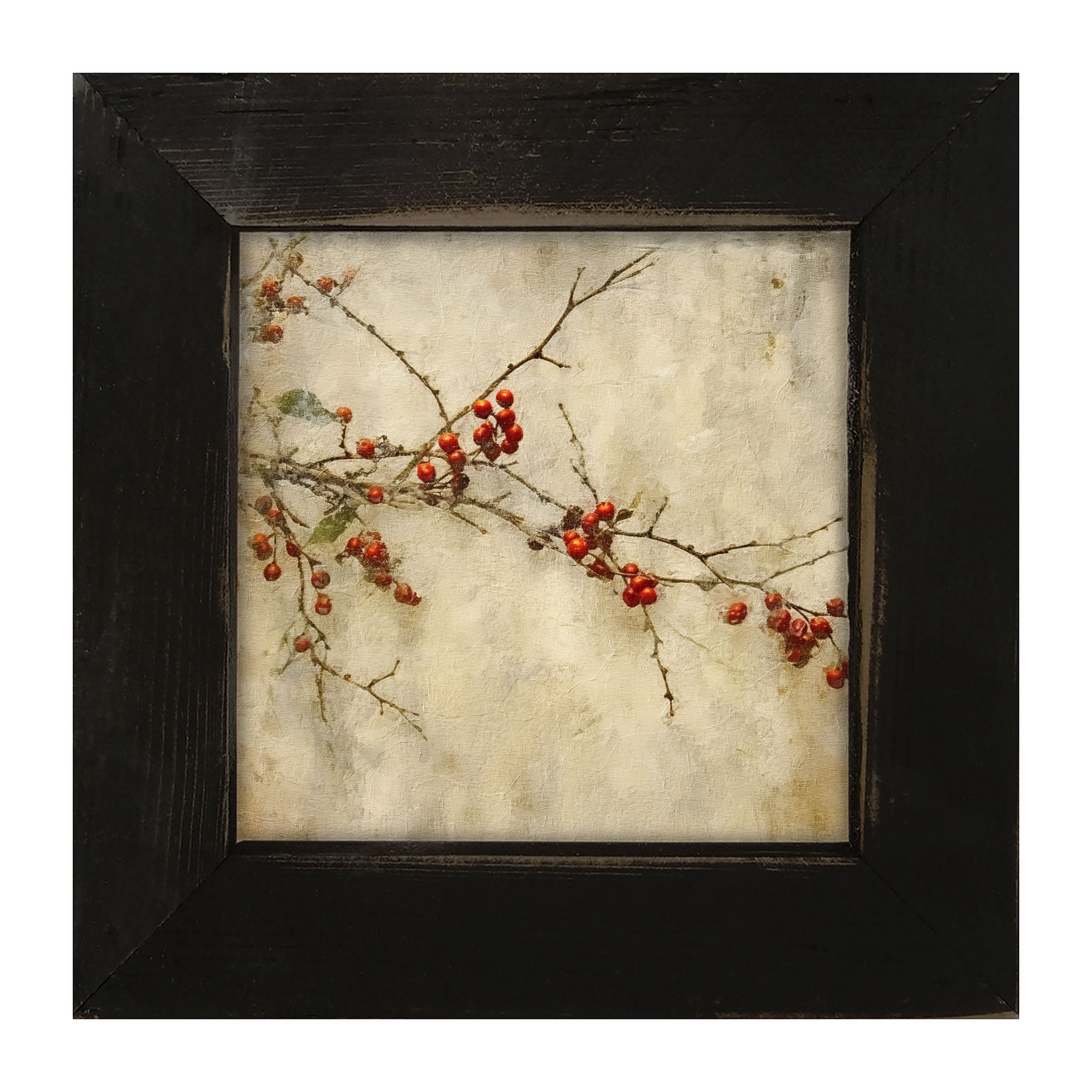 Holly Berry Branch - Framed art