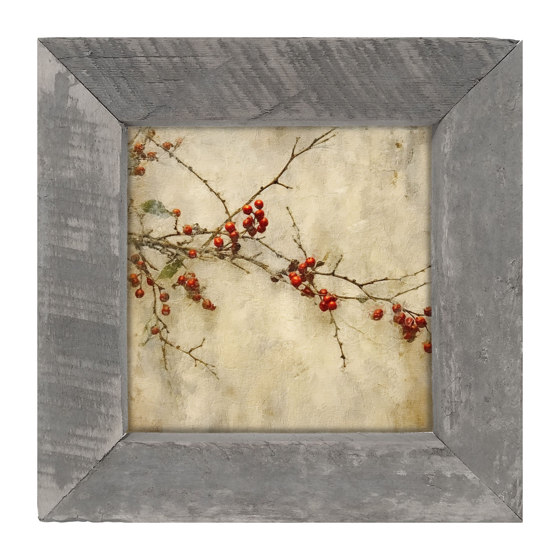 Holly Berry Branch - Framed art