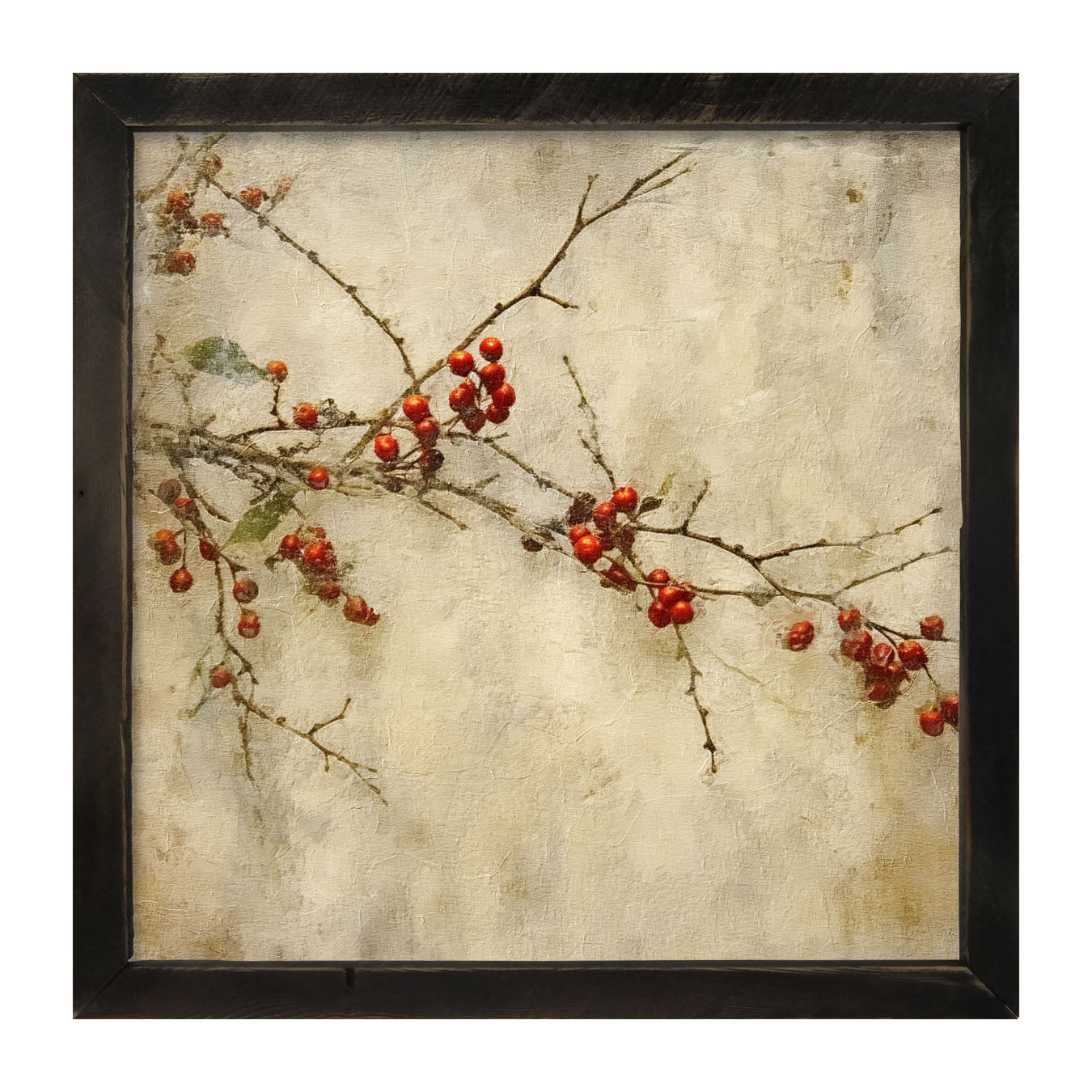 Holly Berry Branch - Framed art