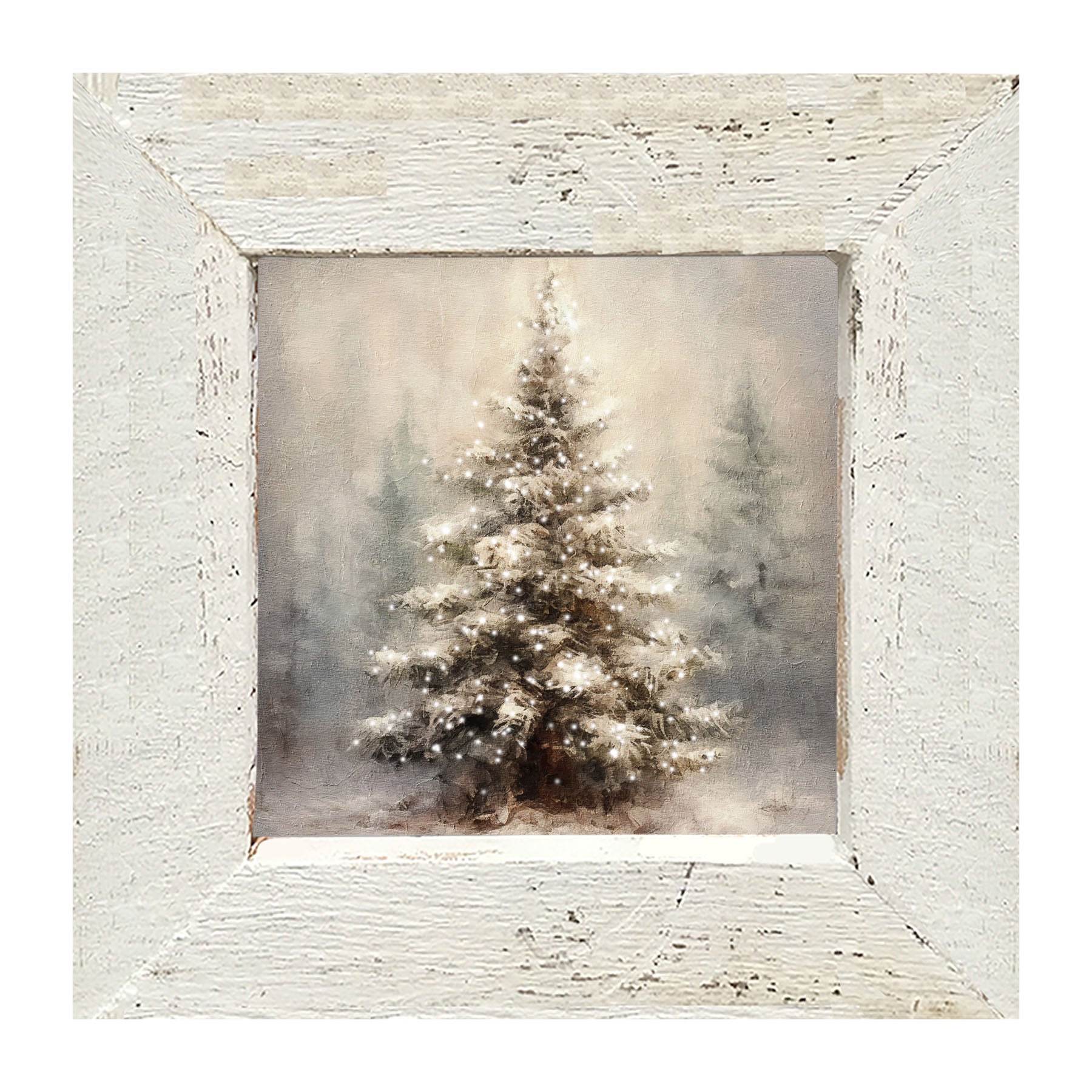 Painted-Lights Conifer - Framed art