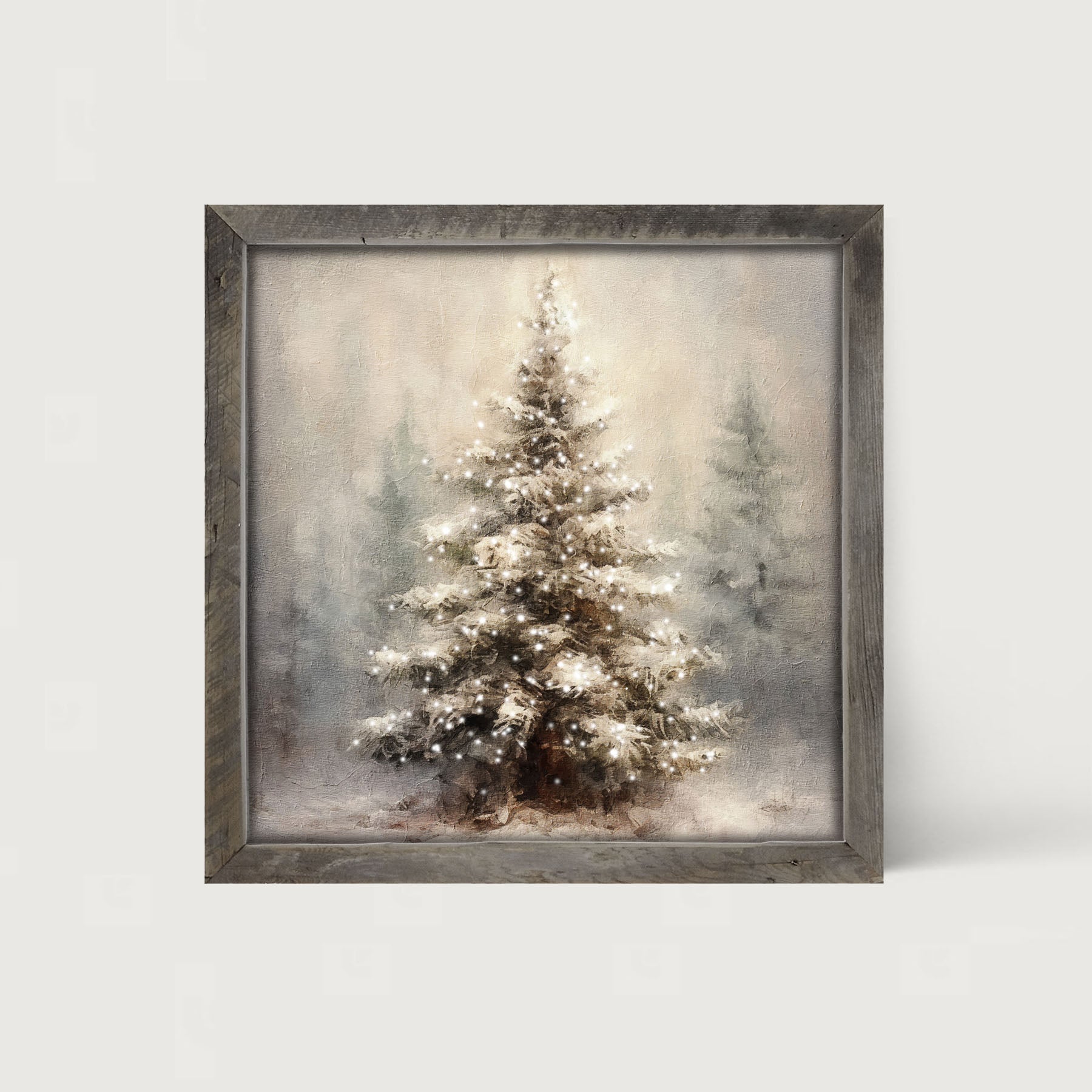 Painted-Lights Conifer - Framed art