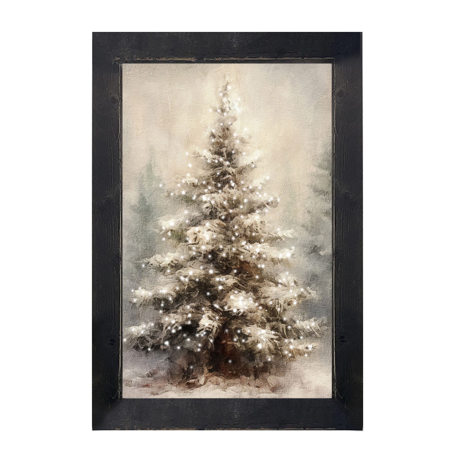 Painted-Lights Conifer - Framed art