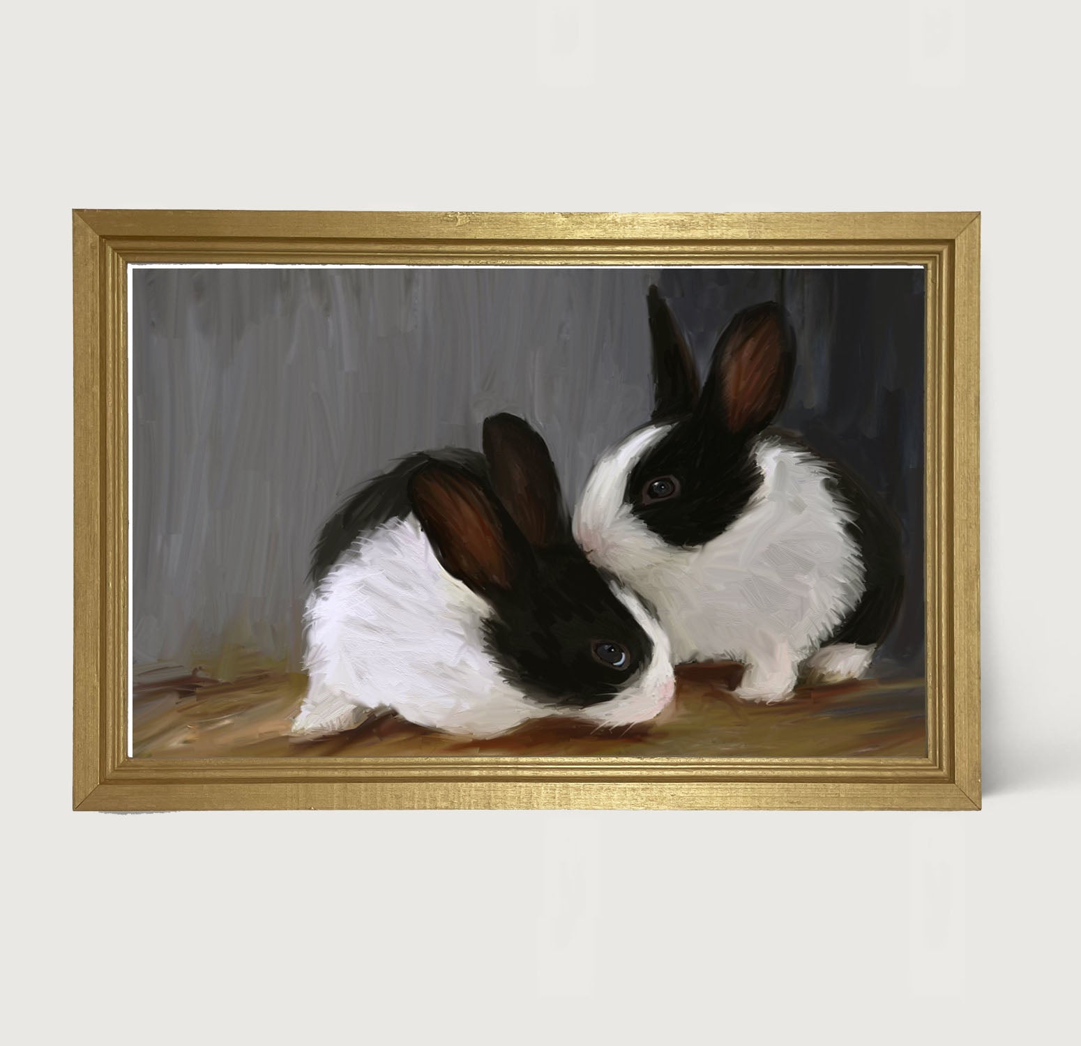 Dutch Bunnies - Framed art