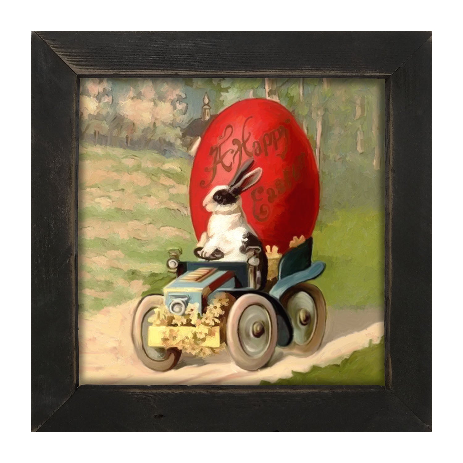 Big Red Happy Easter - Framed Art