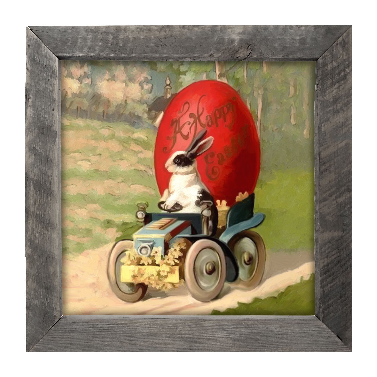 Big Red Happy Easter - Framed Art