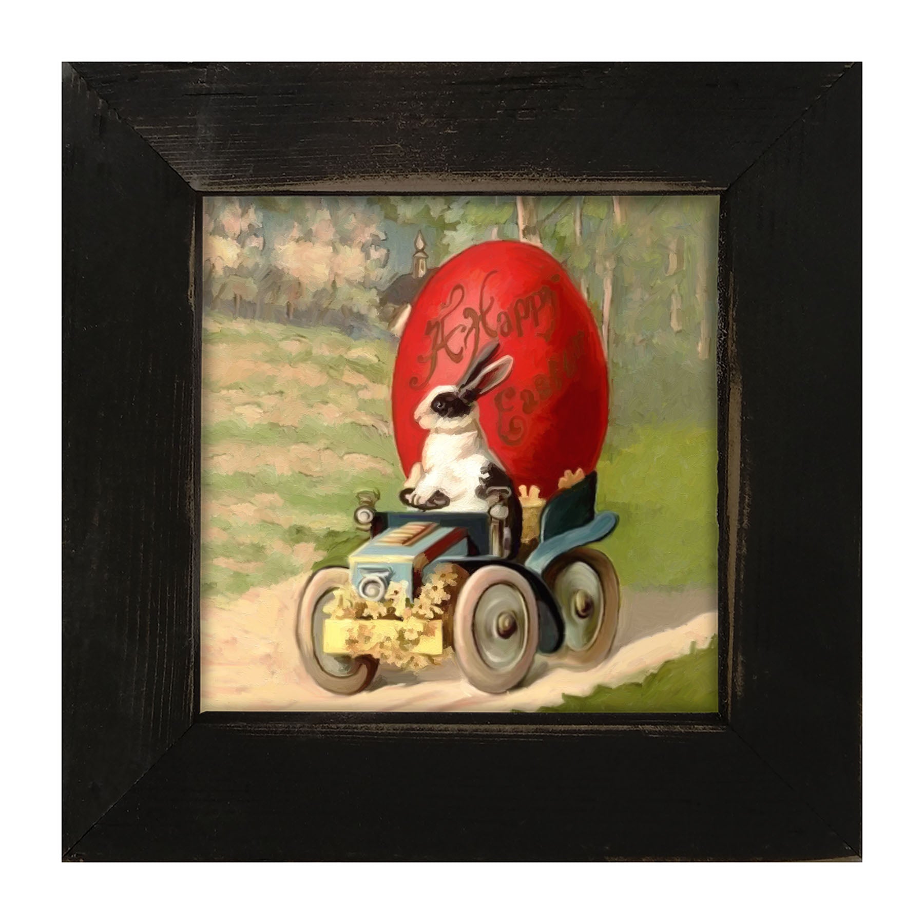 Big Red Happy Easter - Framed Art
