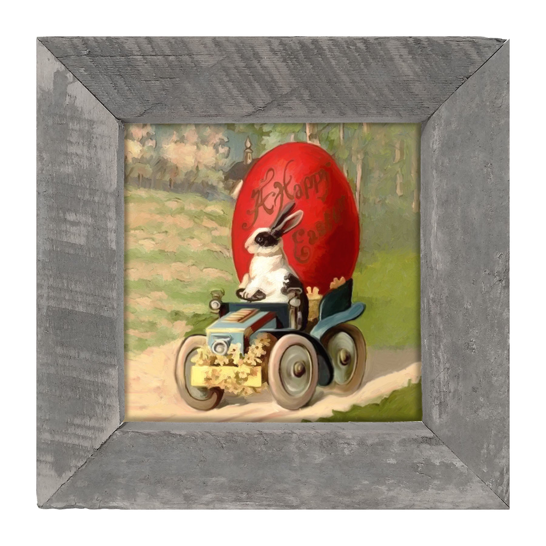 Big Red Happy Easter - Framed Art