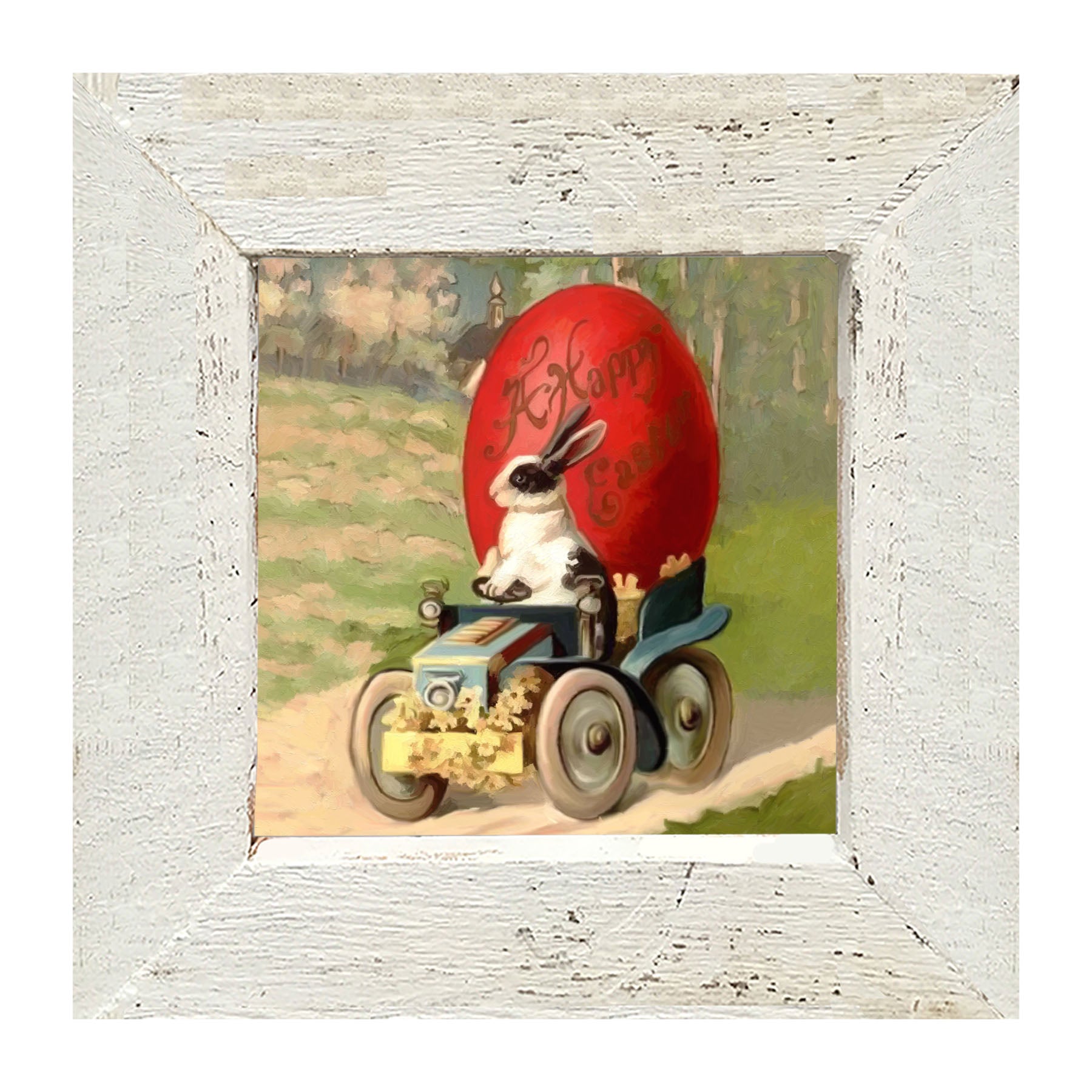 Big Red Happy Easter - Framed Art