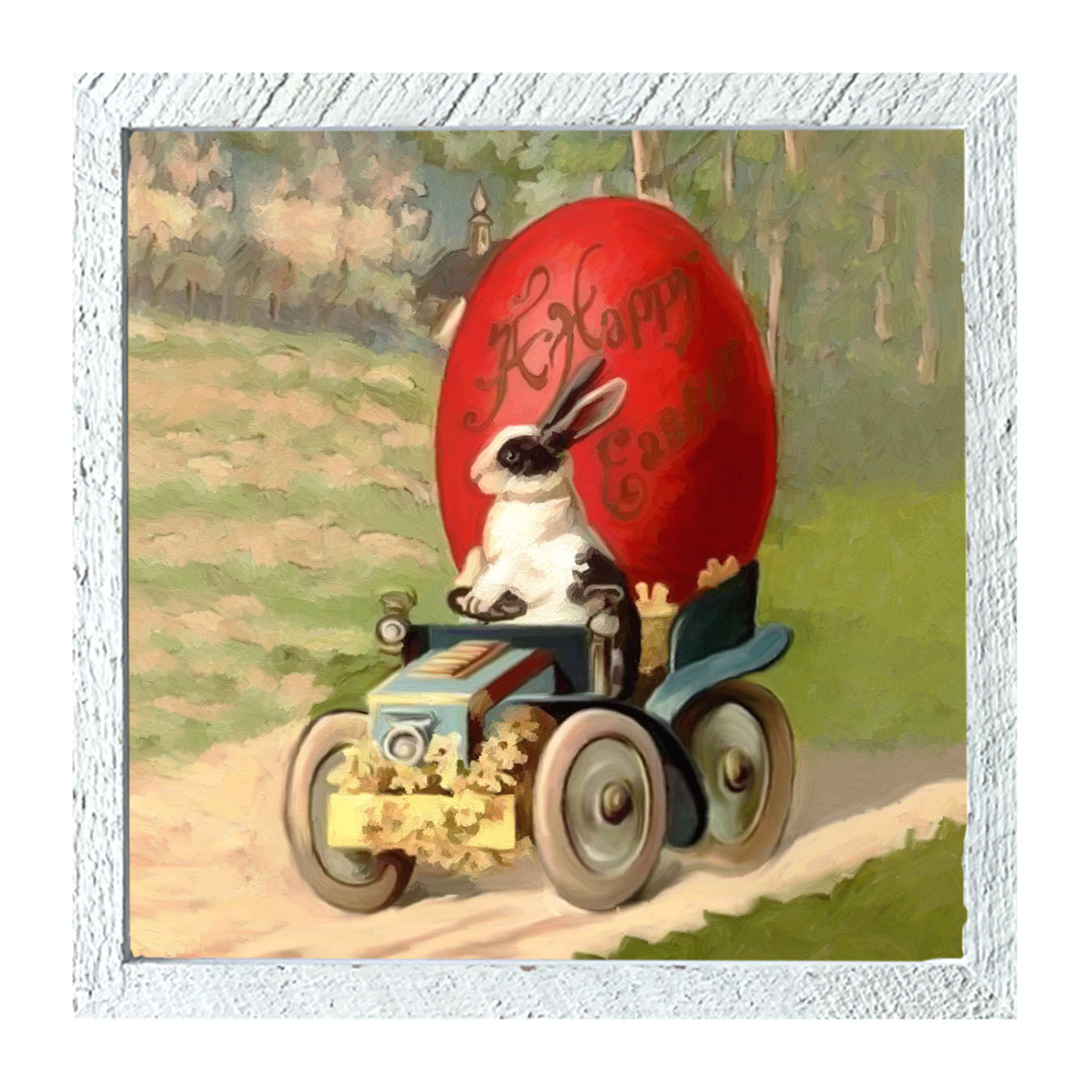 Big Red Happy Easter - Framed Art