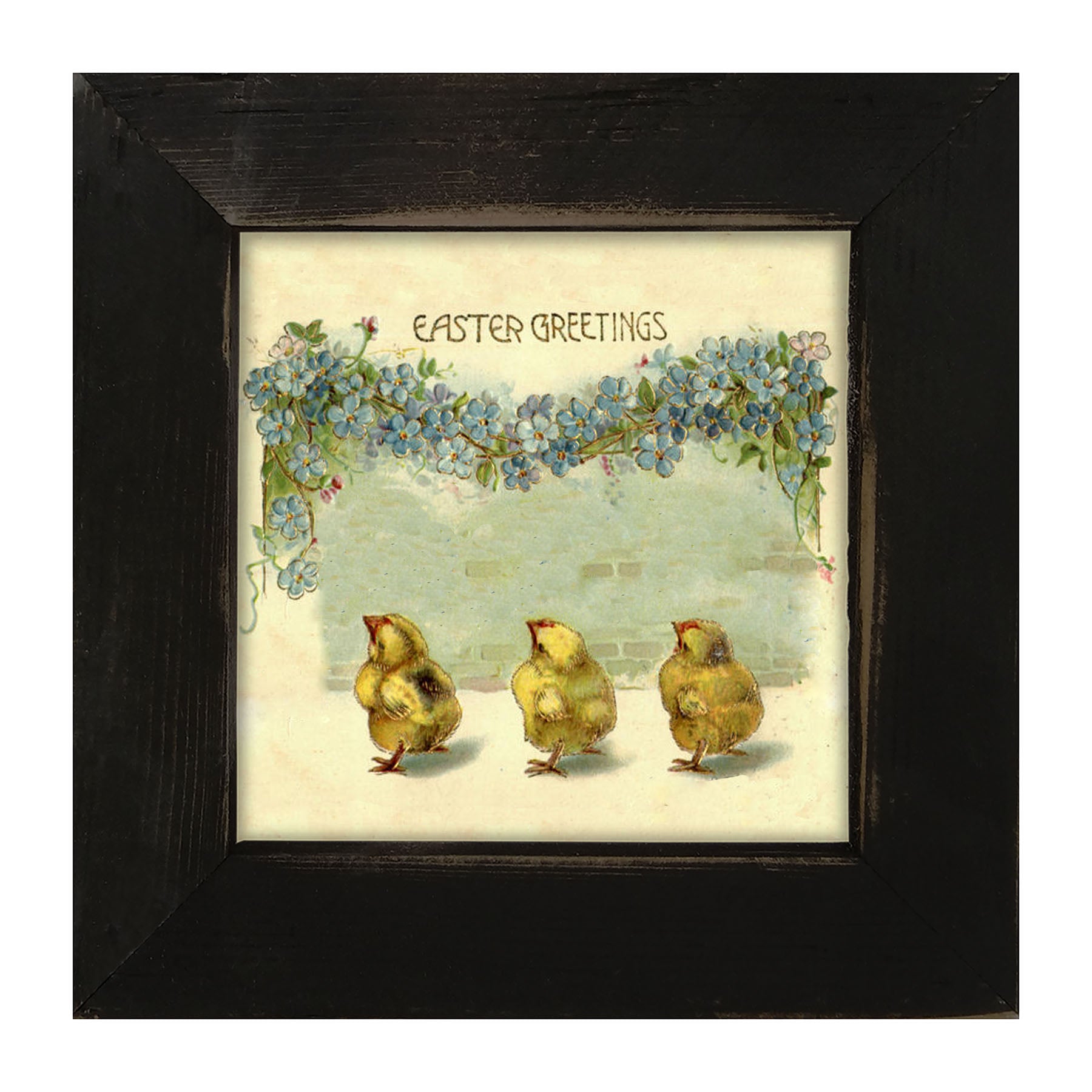 Easter Greeting Chicks - Framed art