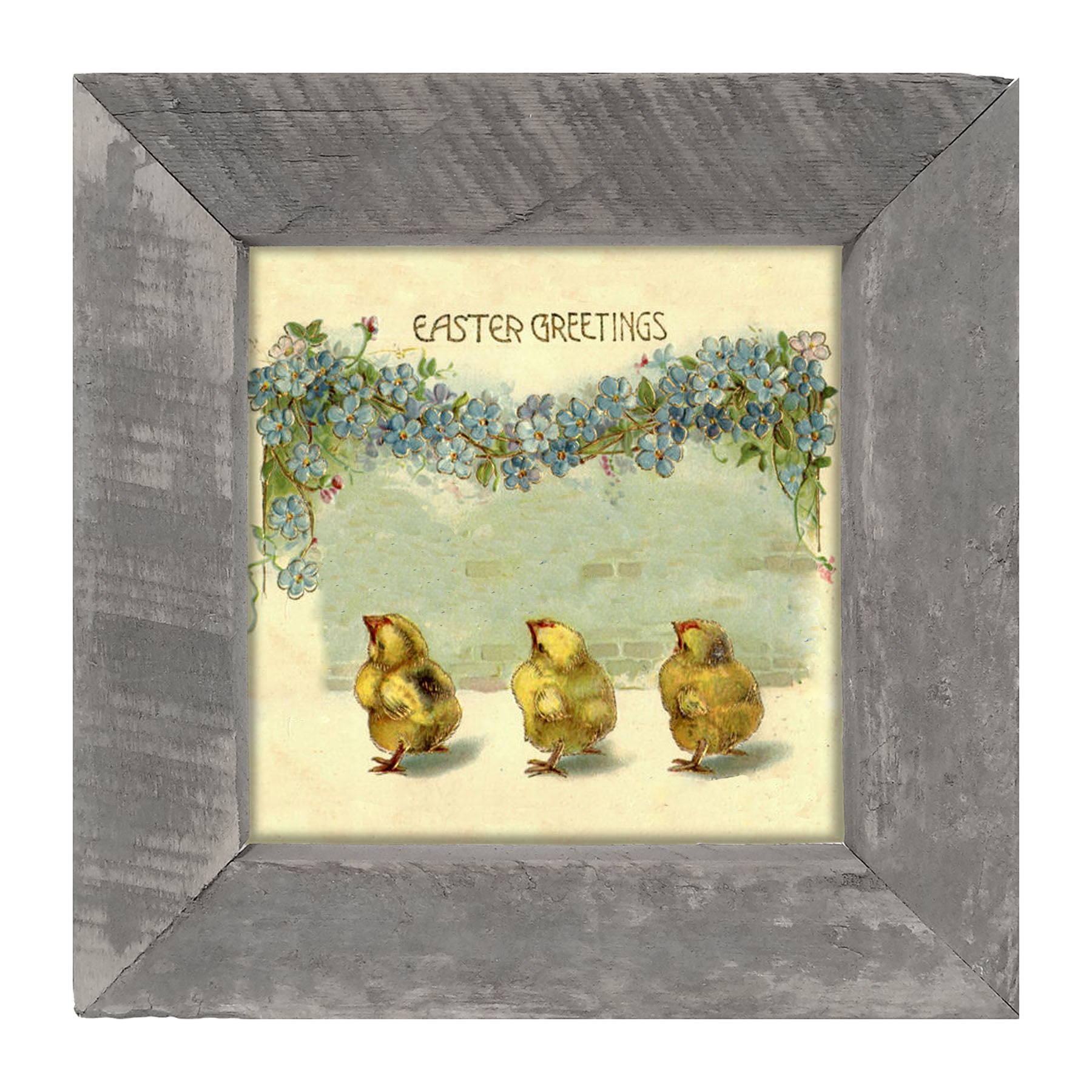 Easter Greeting Chicks - Framed art