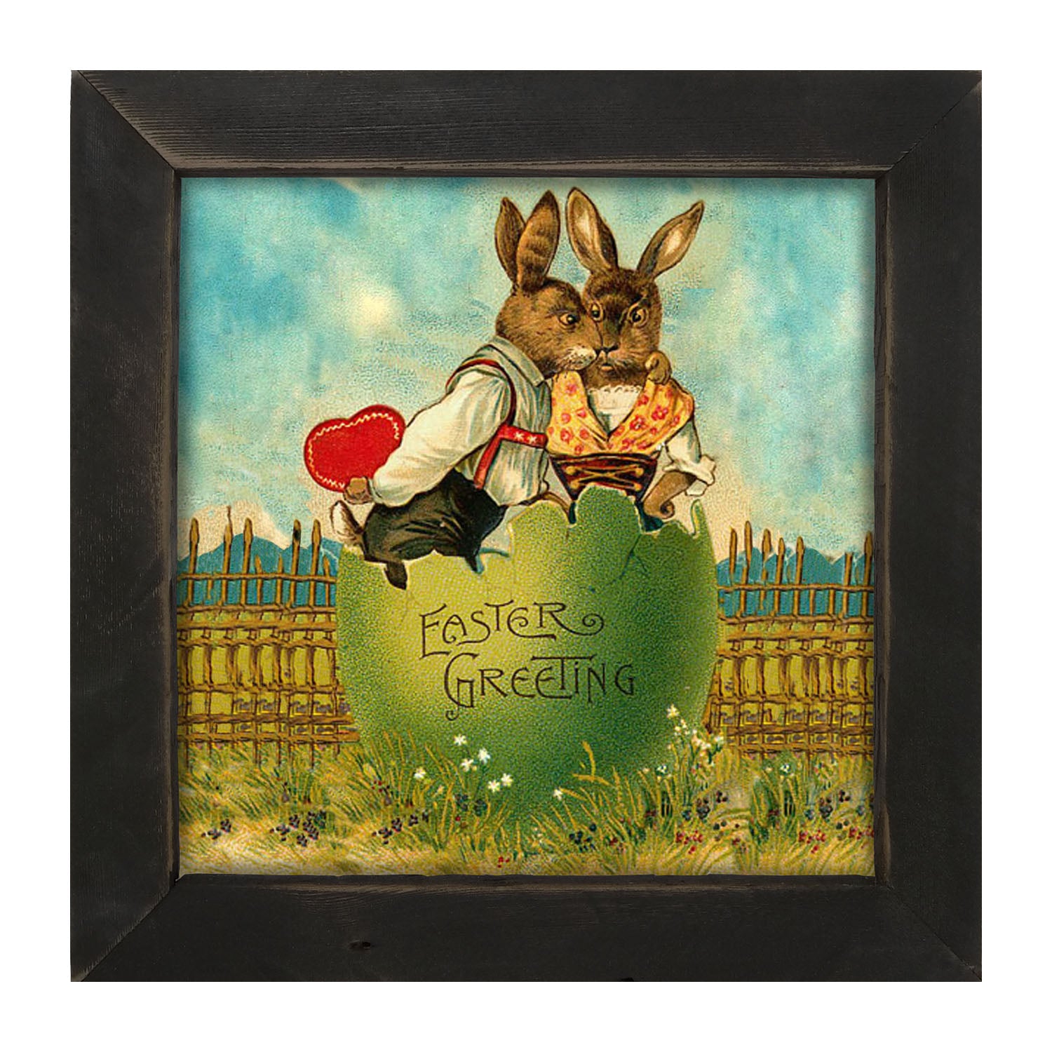 Easter Kiss - Framed art