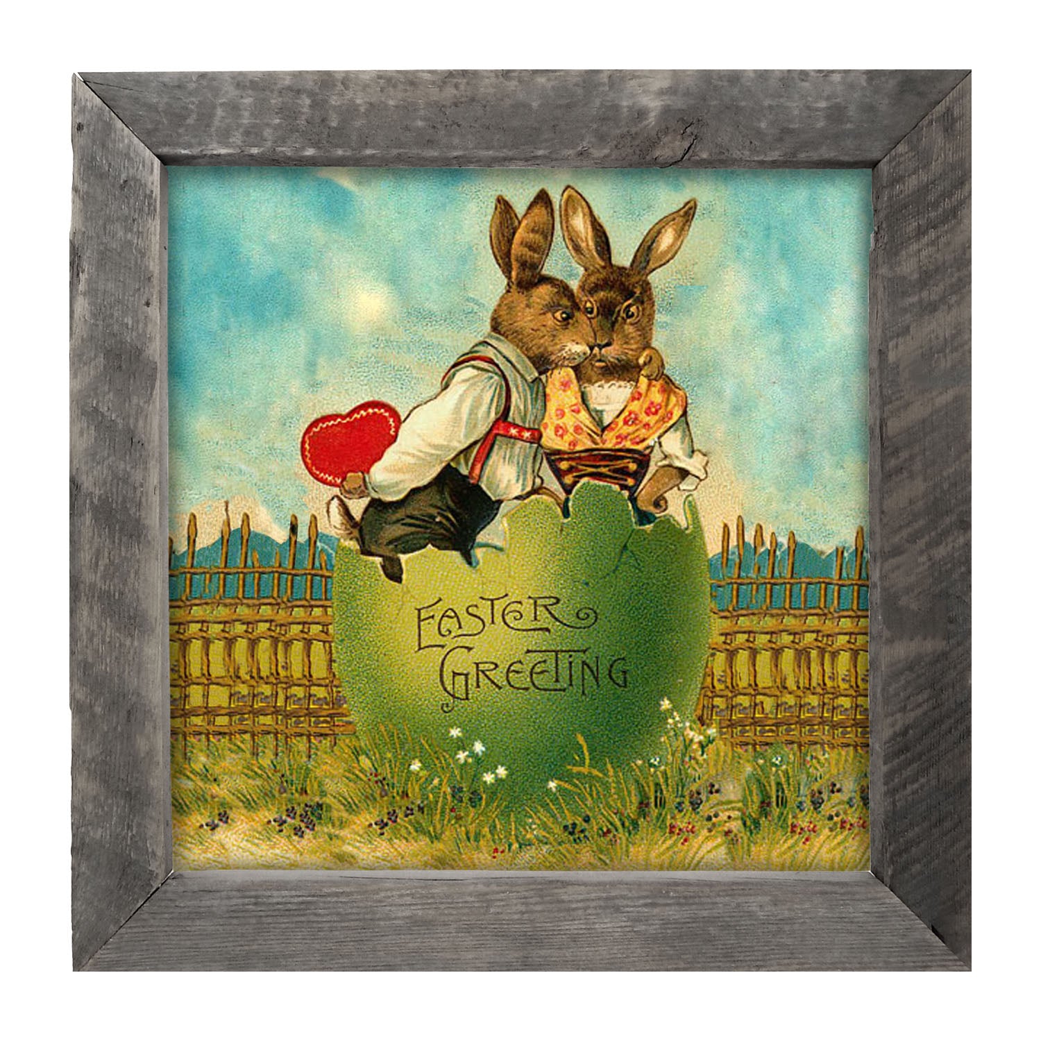 Easter Kiss - Framed art
