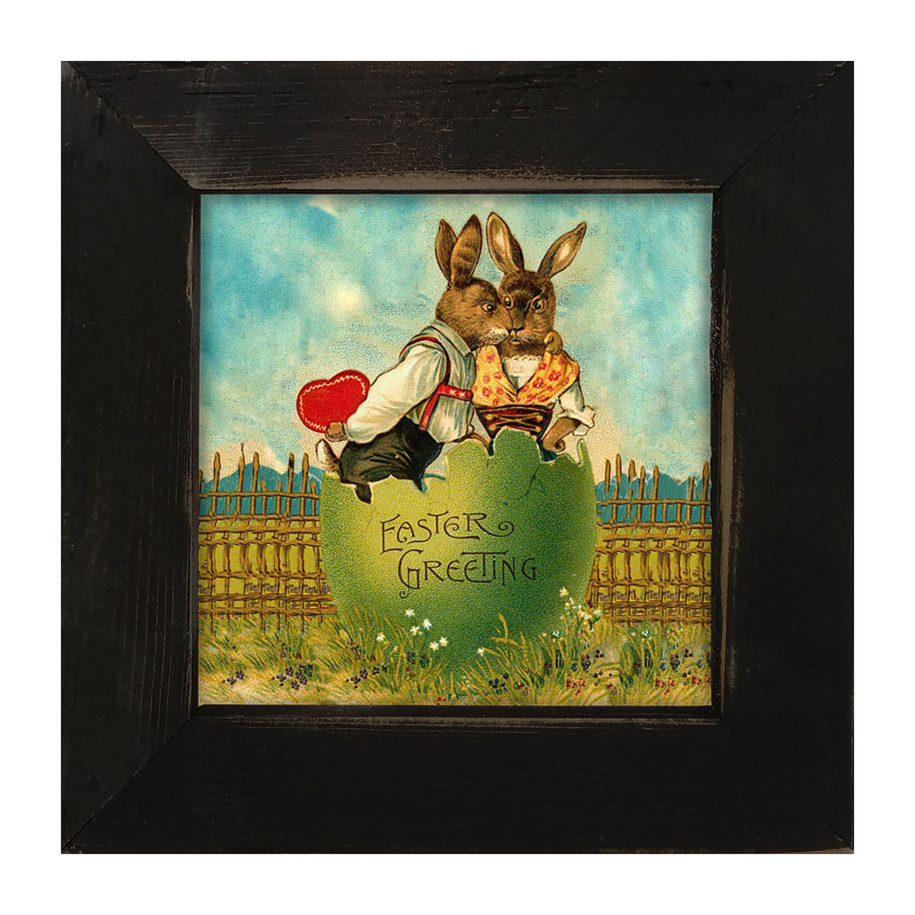 Easter Kiss - Framed art