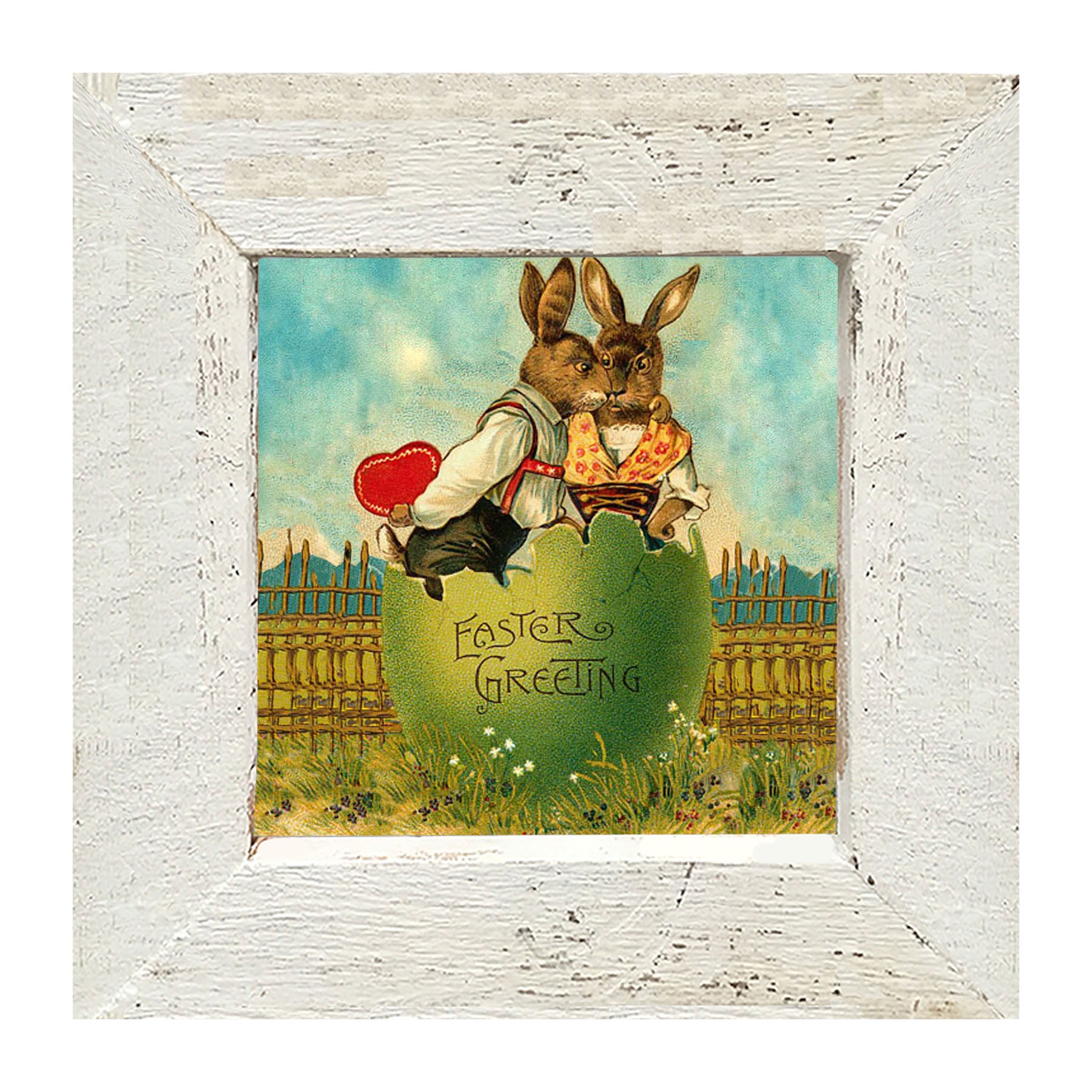 Easter Kiss - Framed art