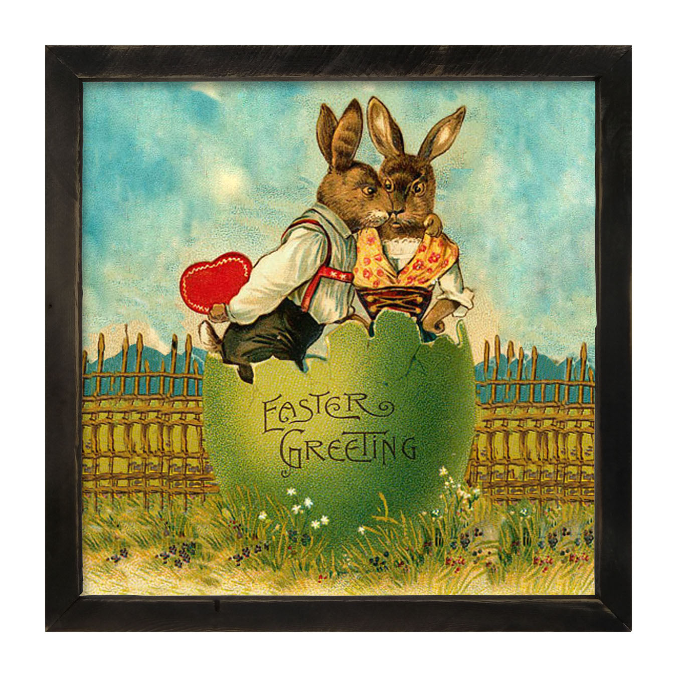 Easter Kiss - Framed art