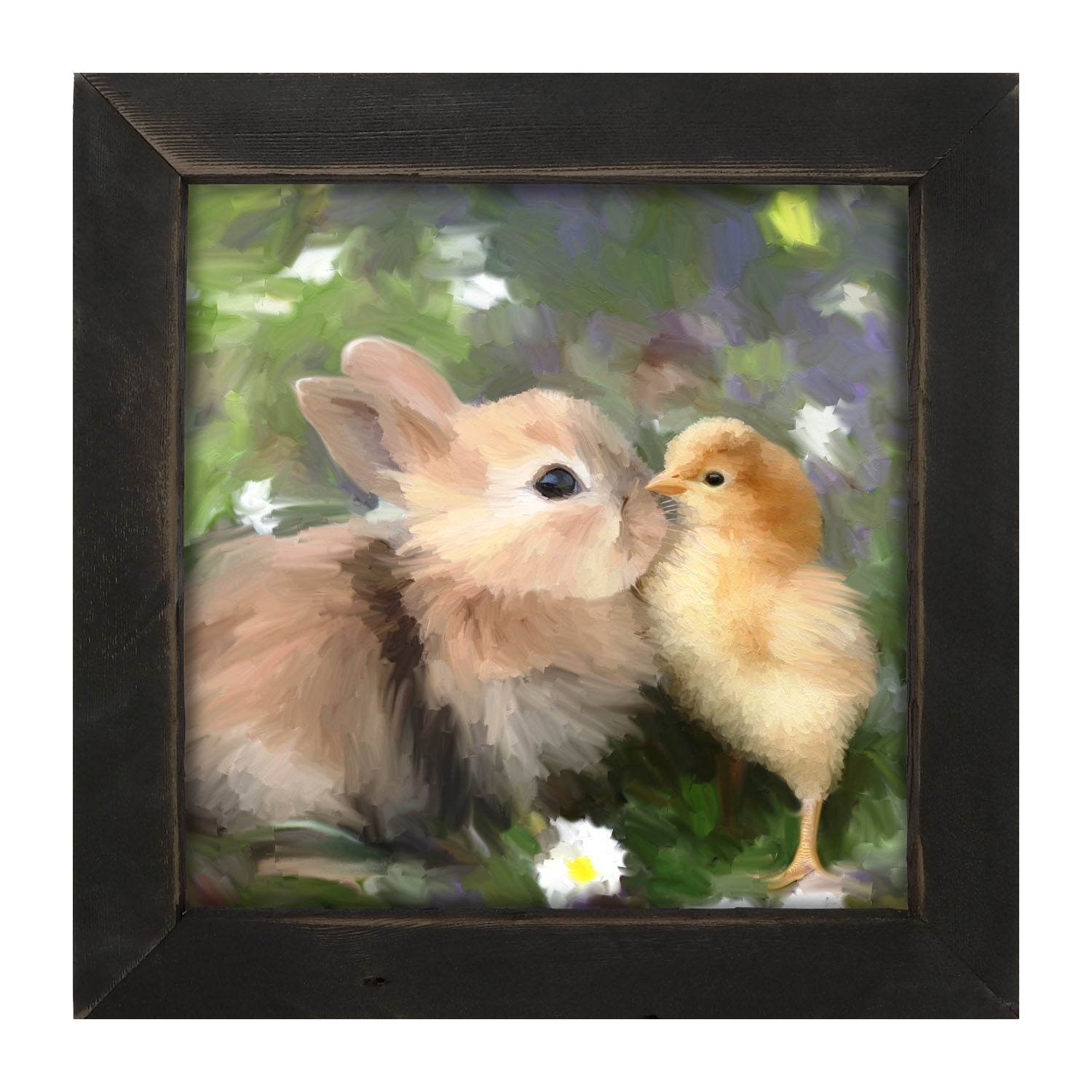 Bunny With Chick - Framed art