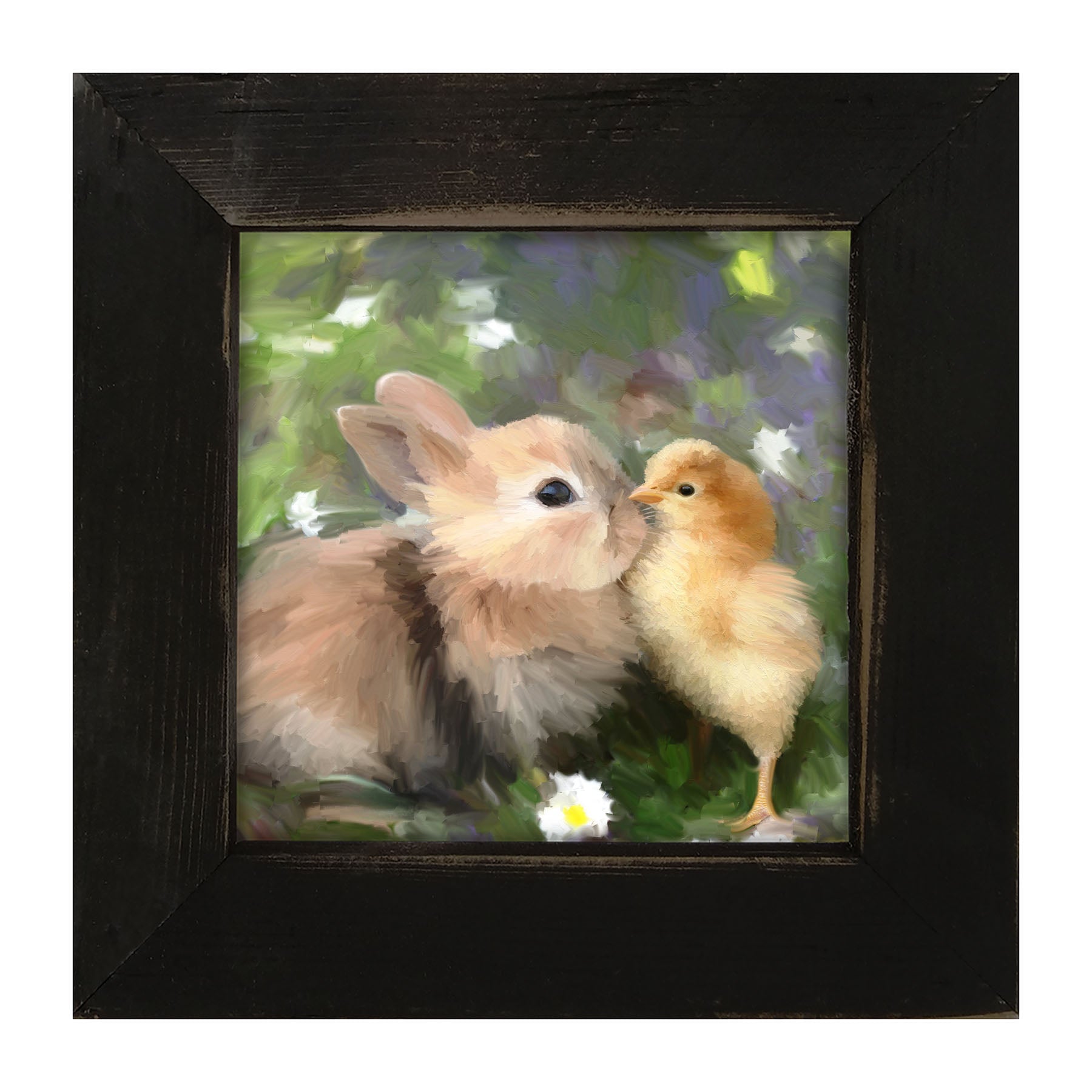 Bunny With Chick - Framed art